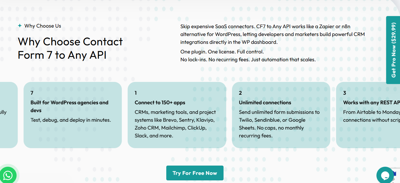Screenshot 1 of Contact Form To API