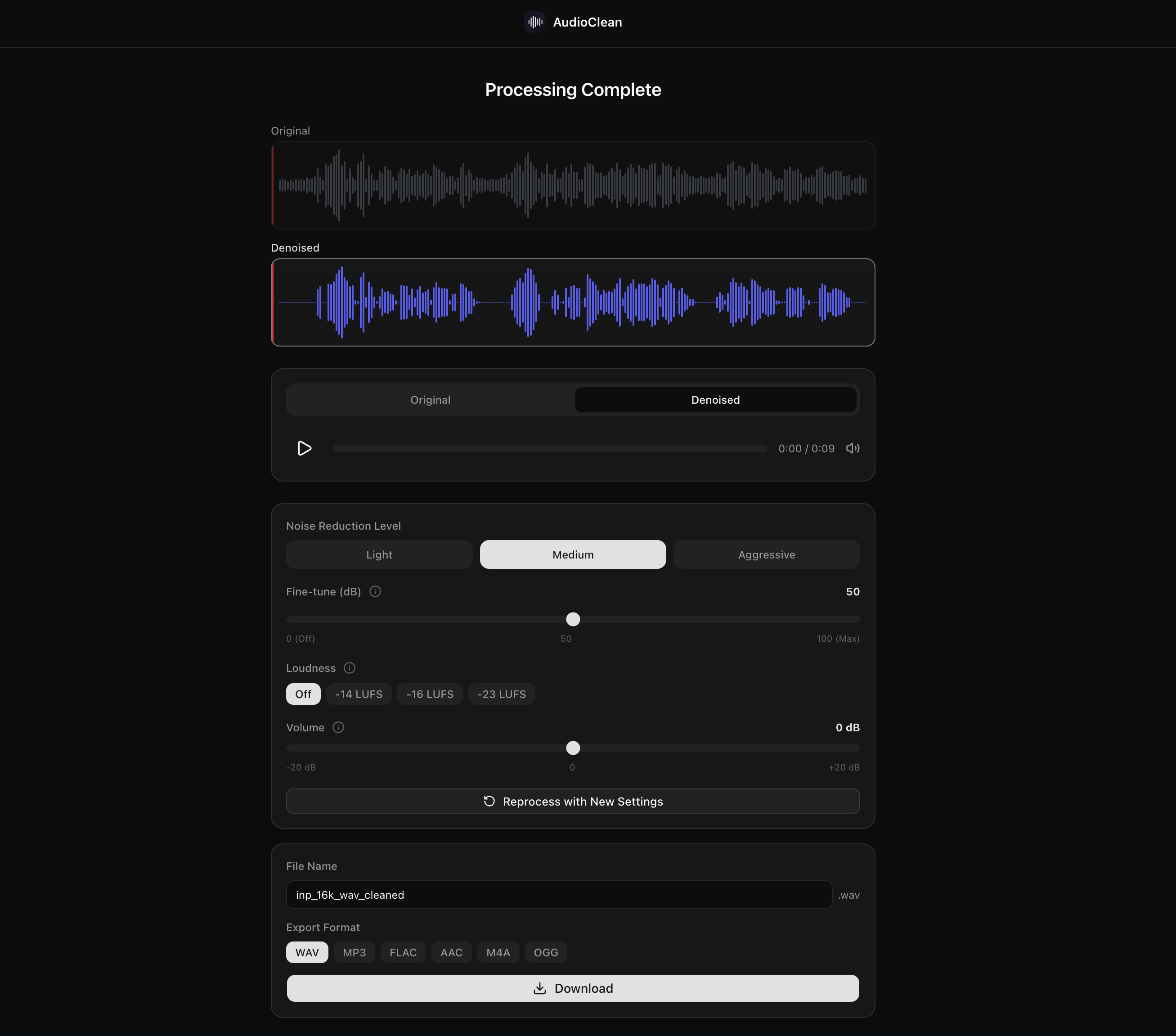 Screenshot 3 of AudioClean