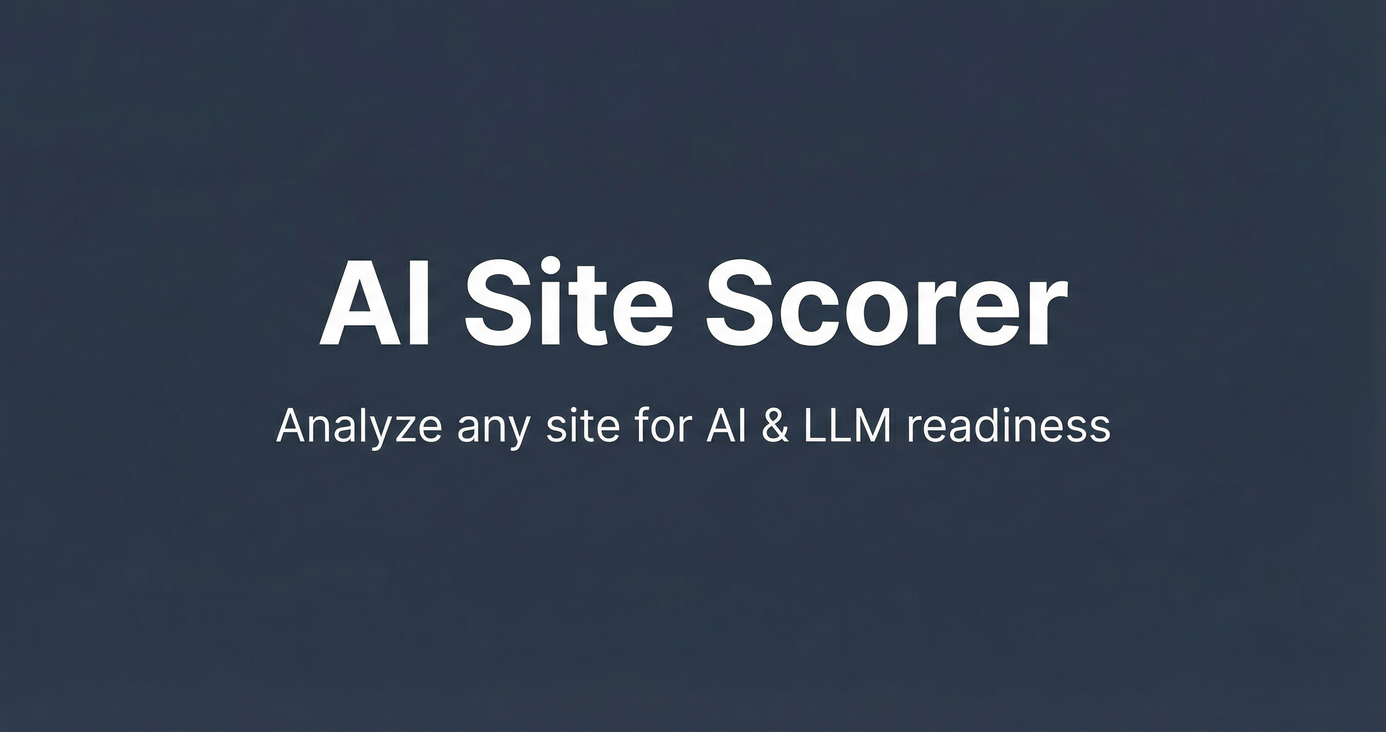 Screenshot 1 of AI Site Scorer