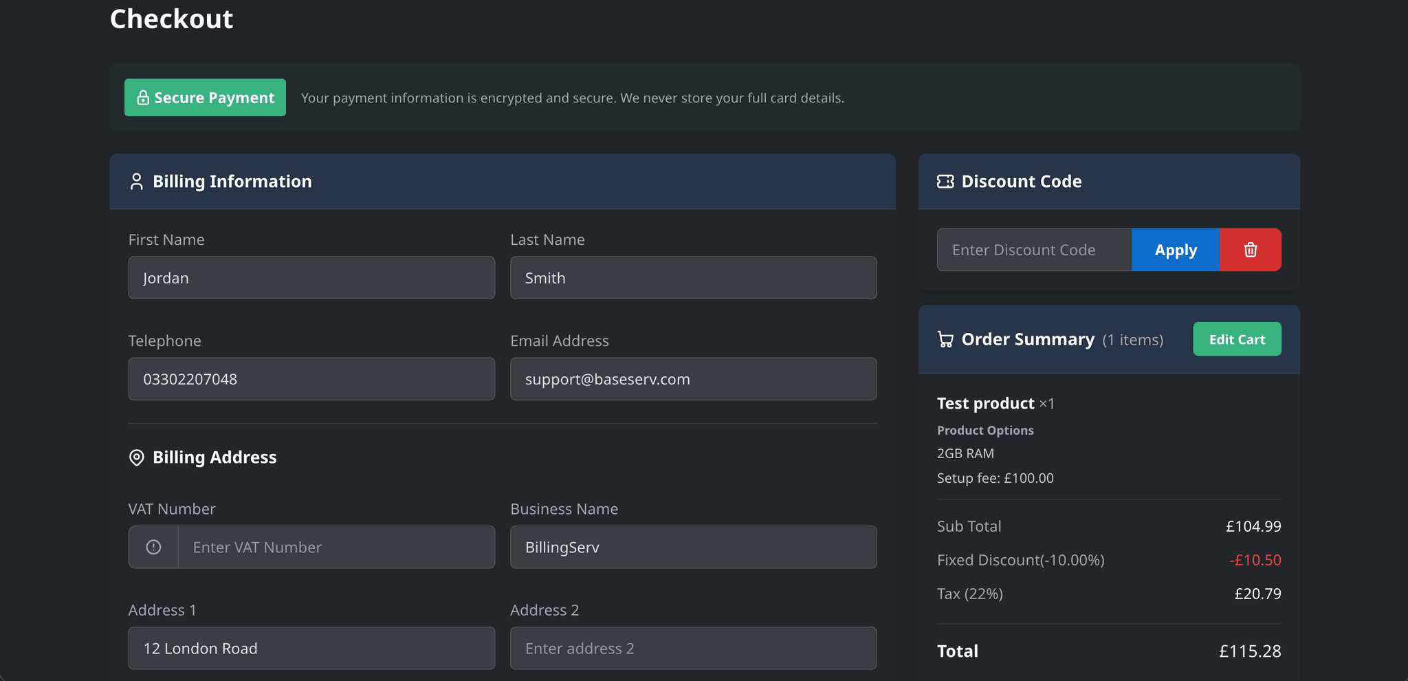 Screenshot 3 of BillingServ