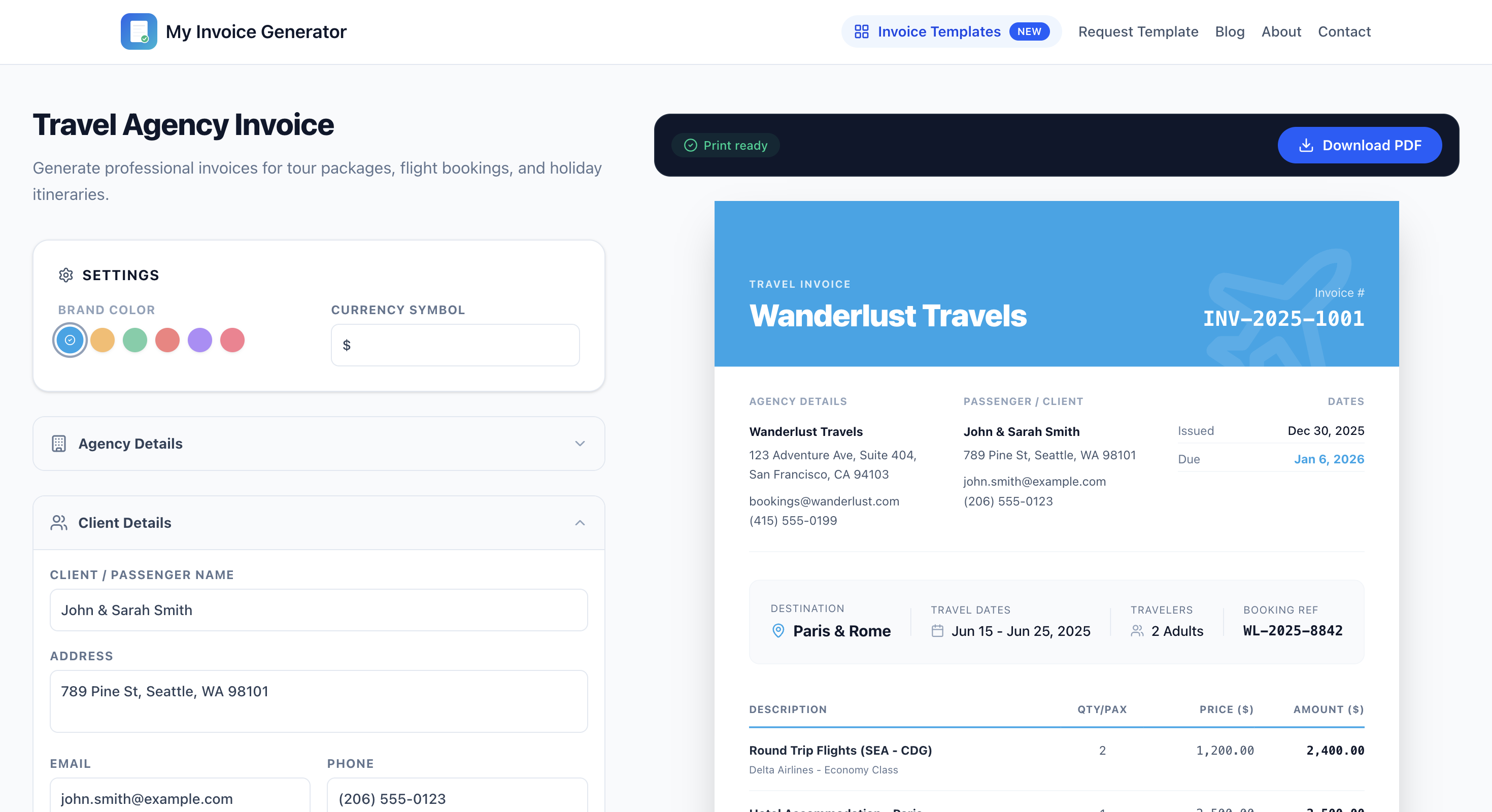 Screenshot 2 of My Invoice Generator