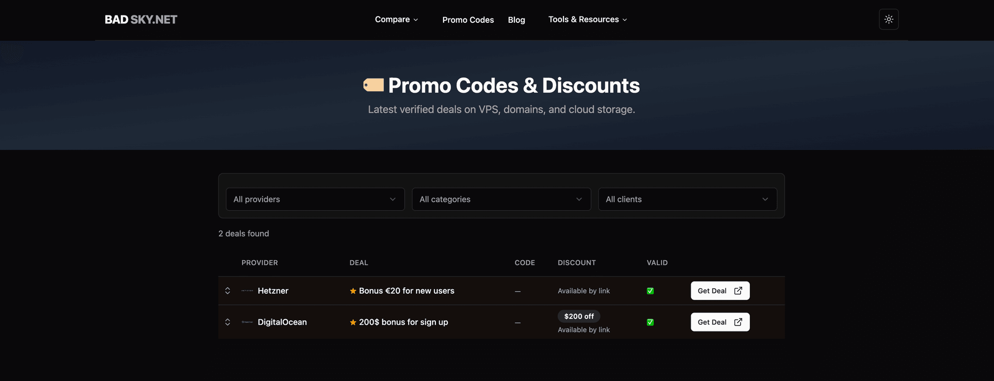 Screenshot 3 of VPS Hosting Comparison