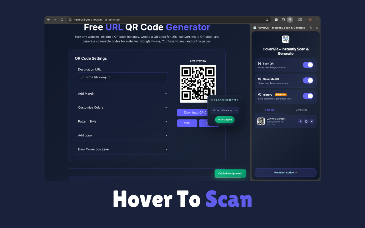 Screenshot 1 of HoverQR
