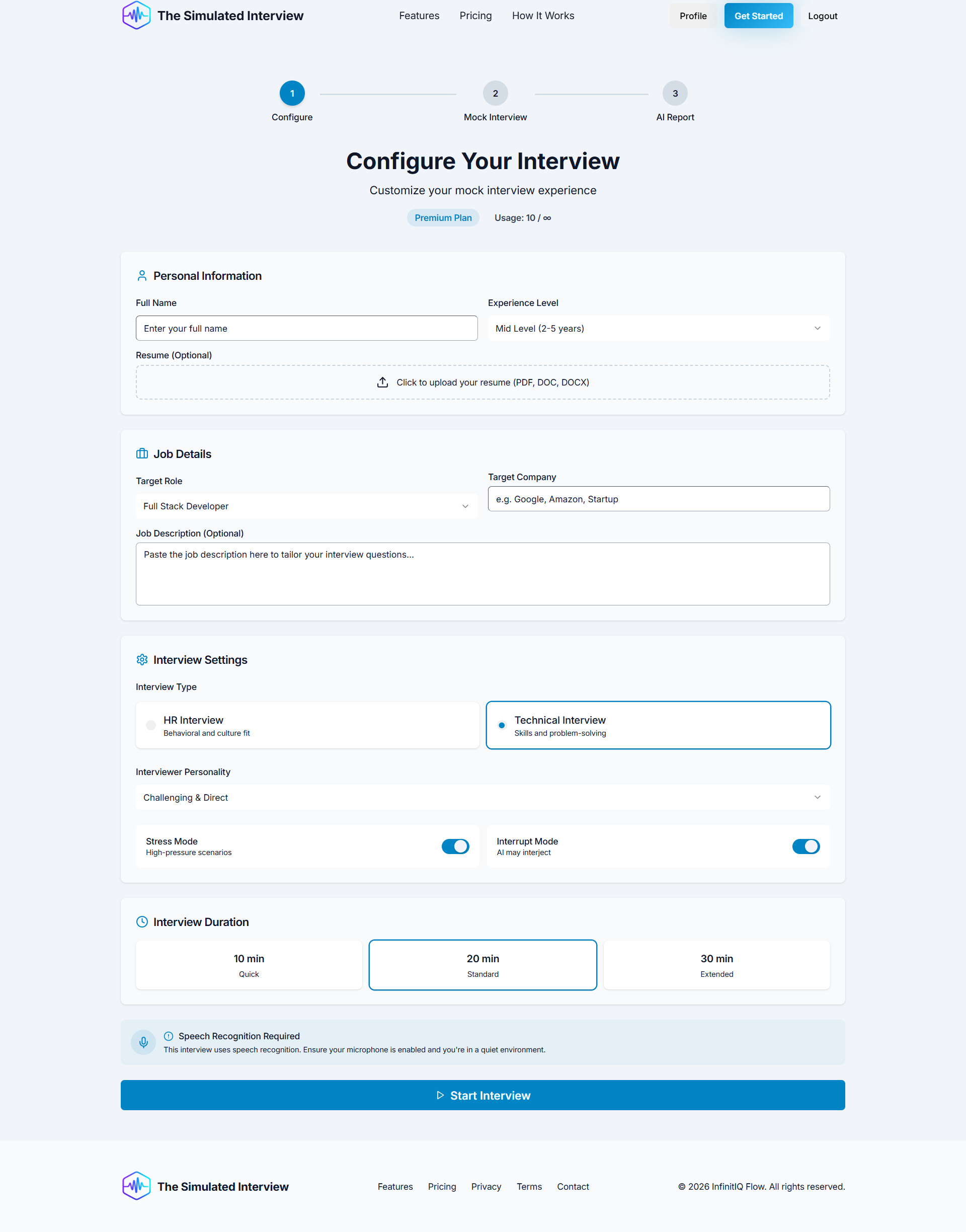 Screenshot 2 of The Simulated Interview