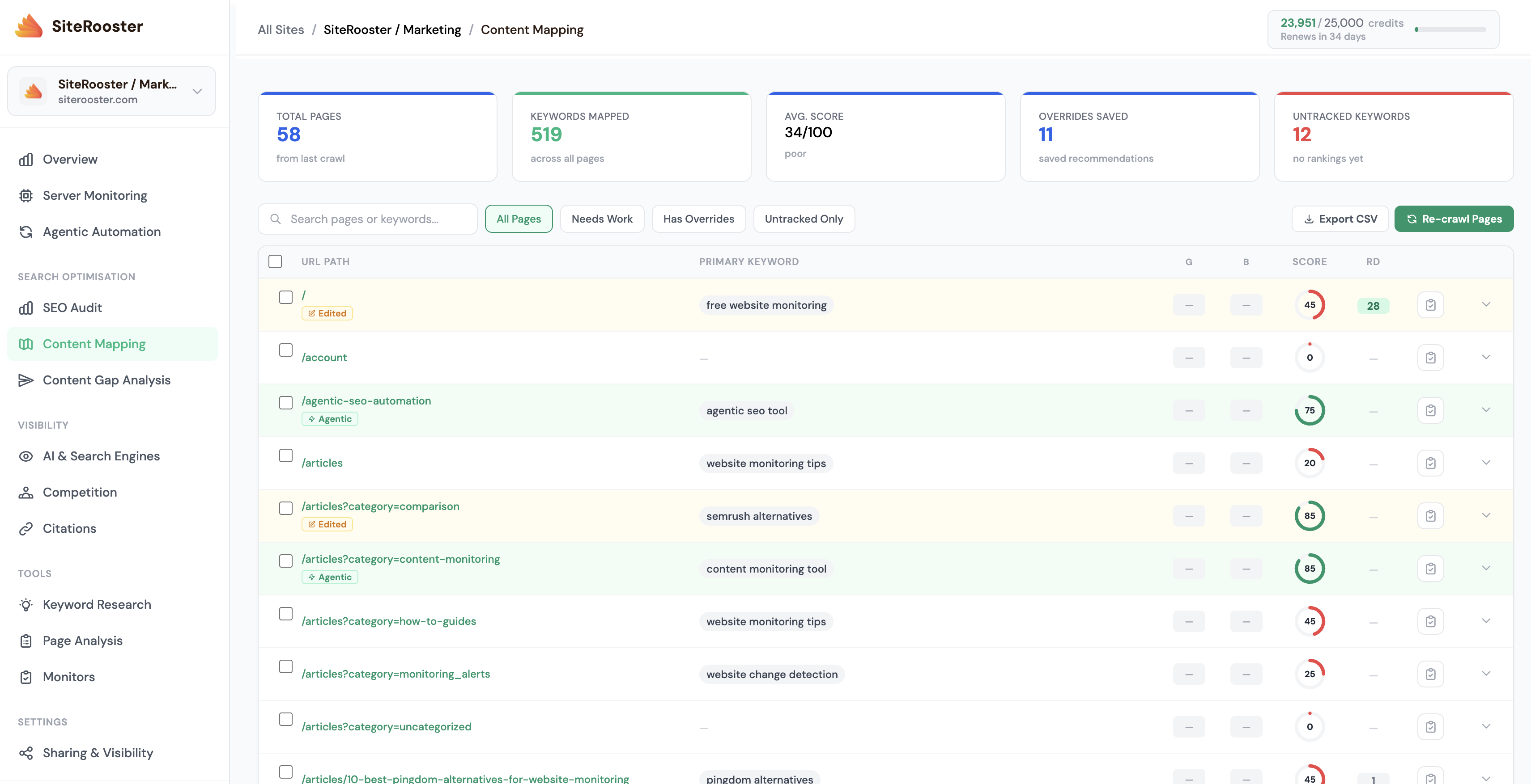 Screenshot 2 of SiteRooster