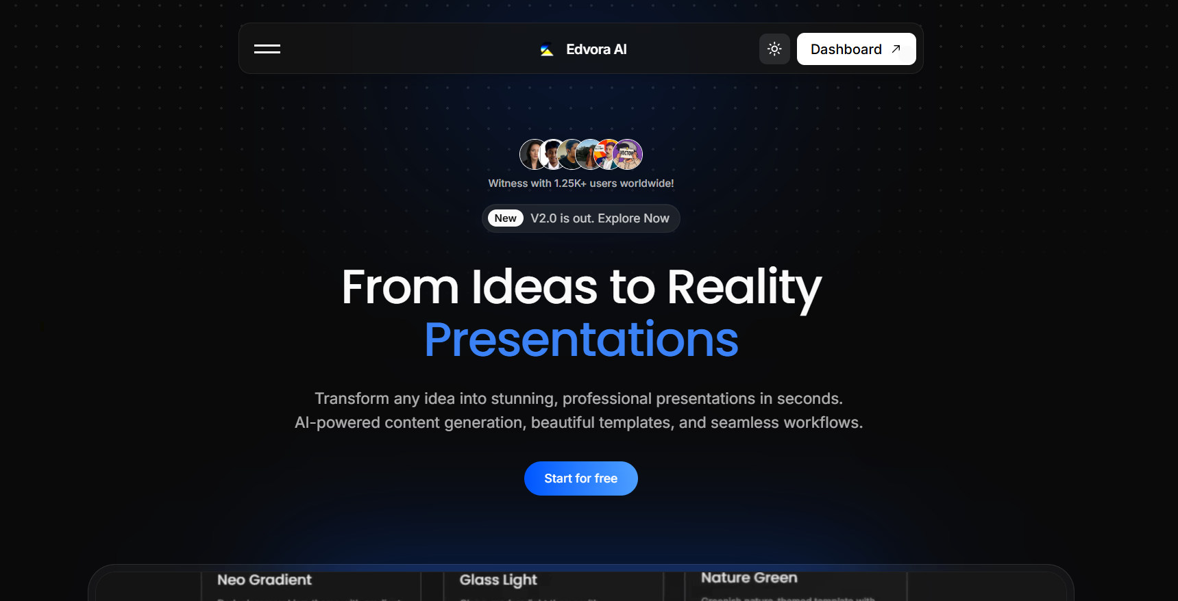 Screenshot 1 of Edvora AI