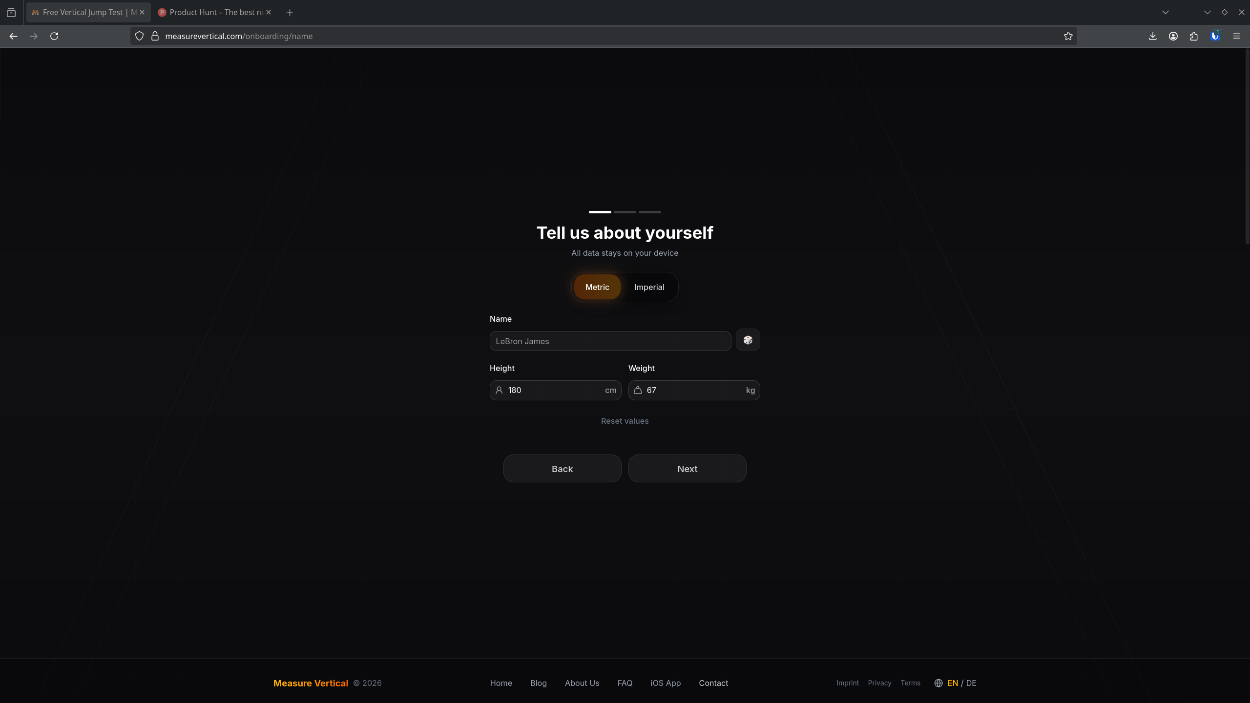 Screenshot 2 of Measure Vertical