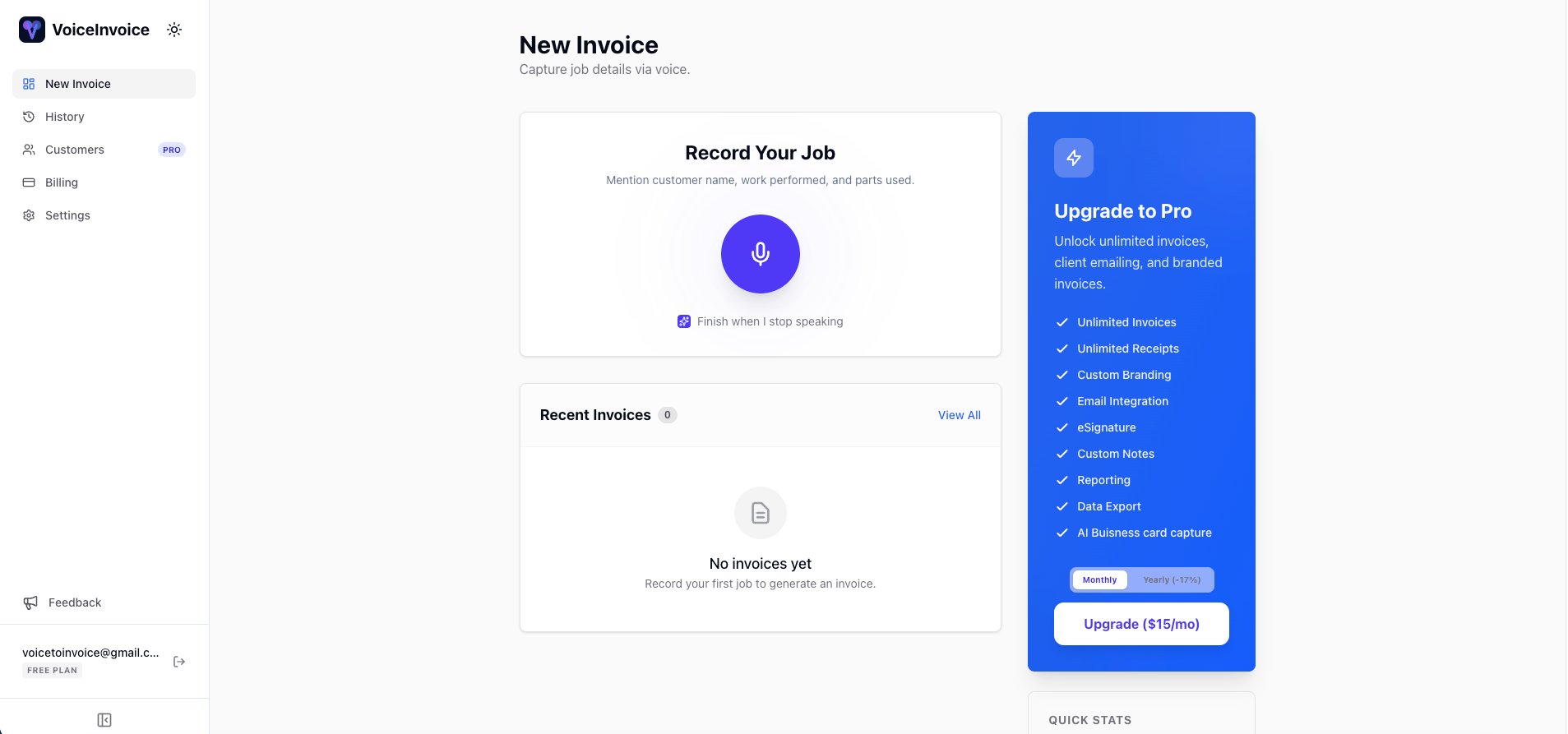 Screenshot 2 of VoiceInvoice