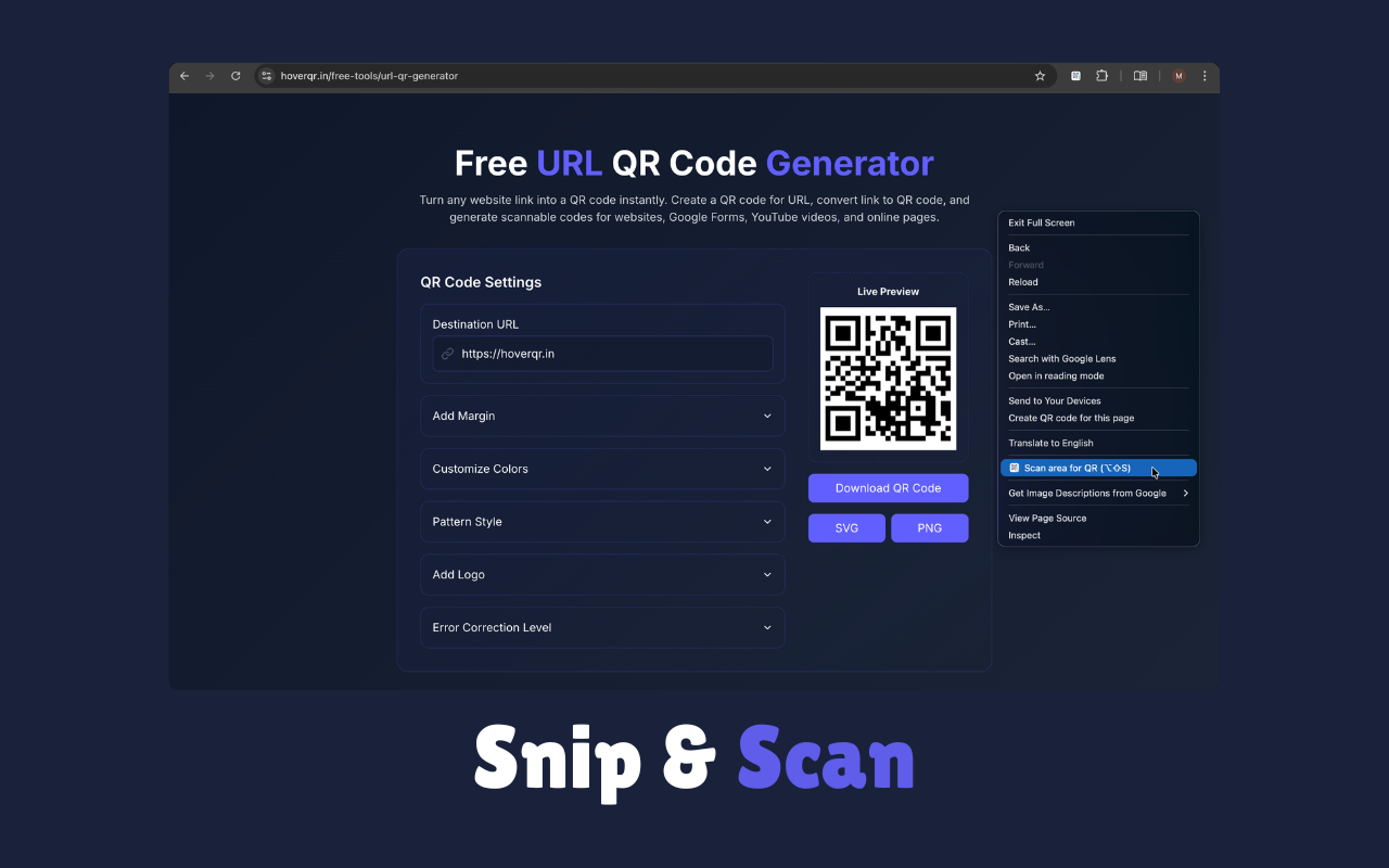 Screenshot 4 of HoverQR