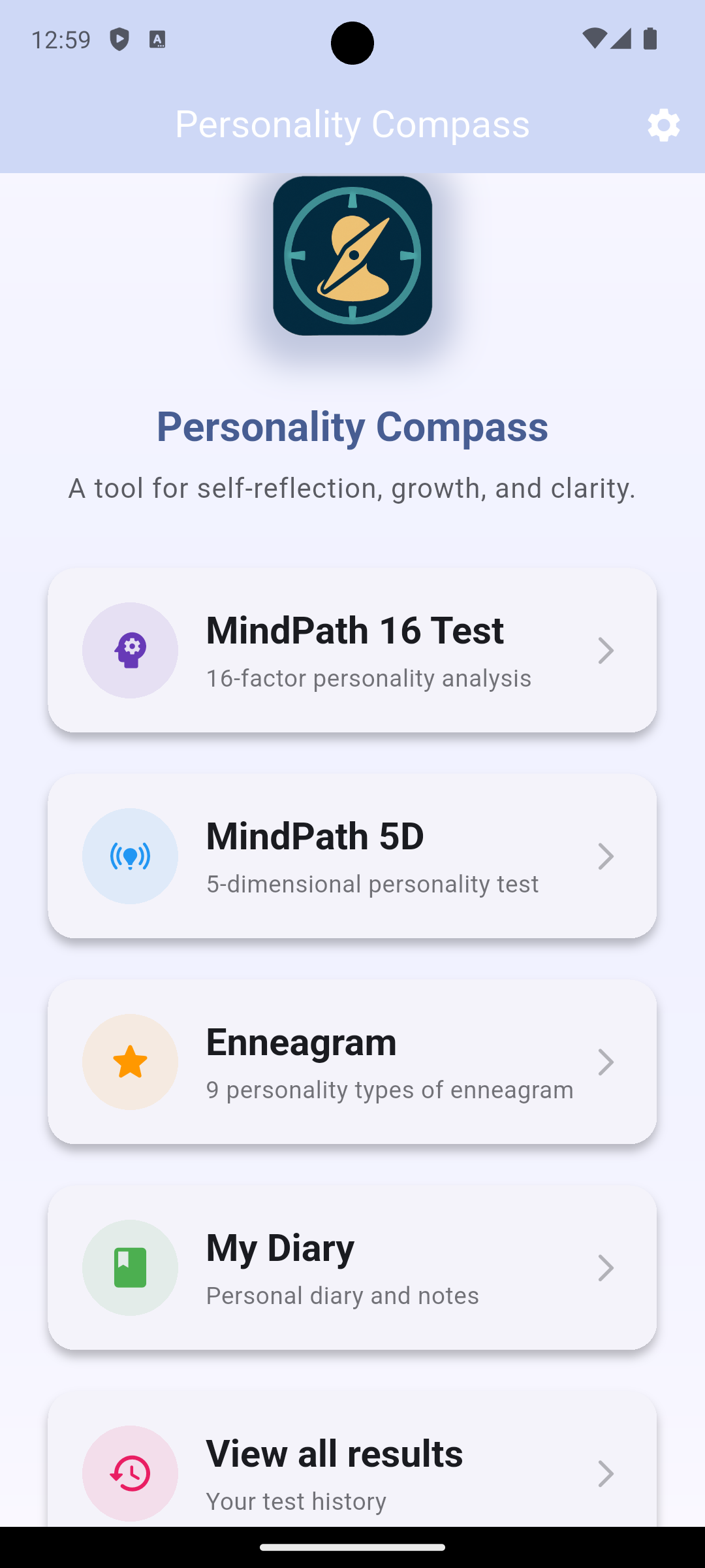 Screenshot 4 of Personality Compass
