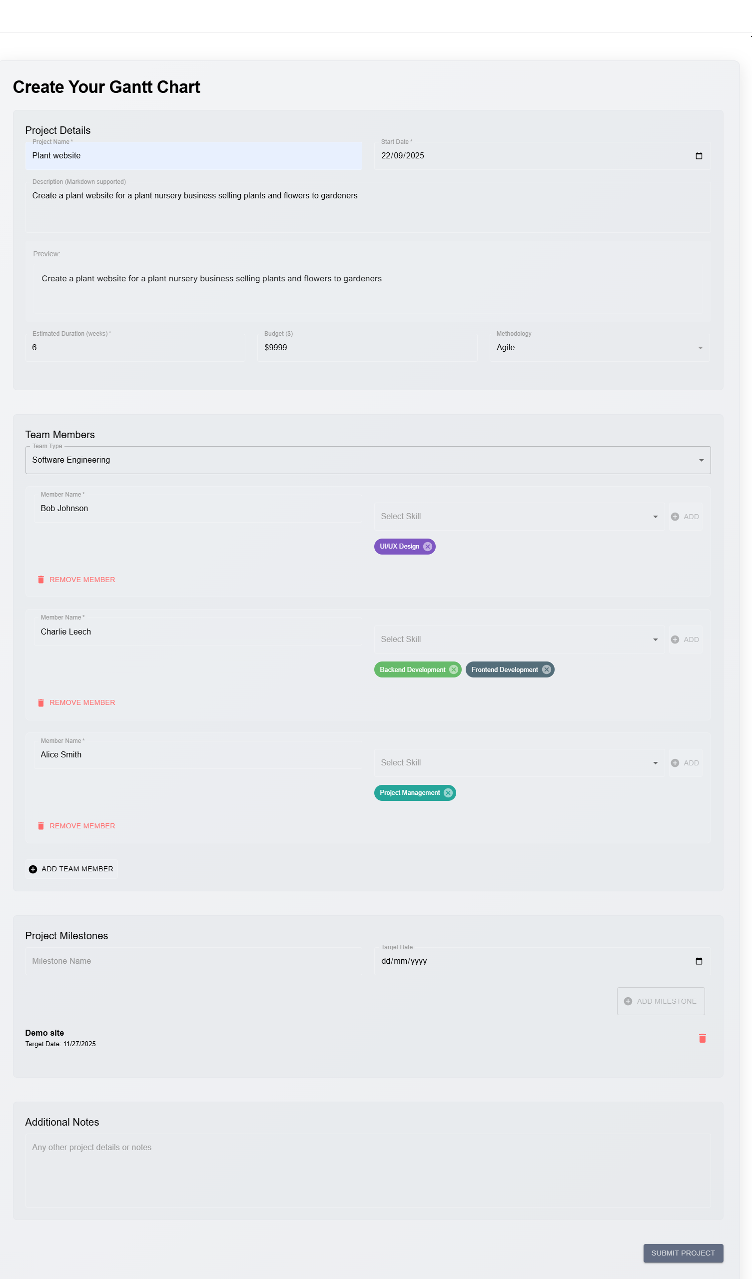 Screenshot 1 of Stop Wasting Hours on Gantt Charts | AI