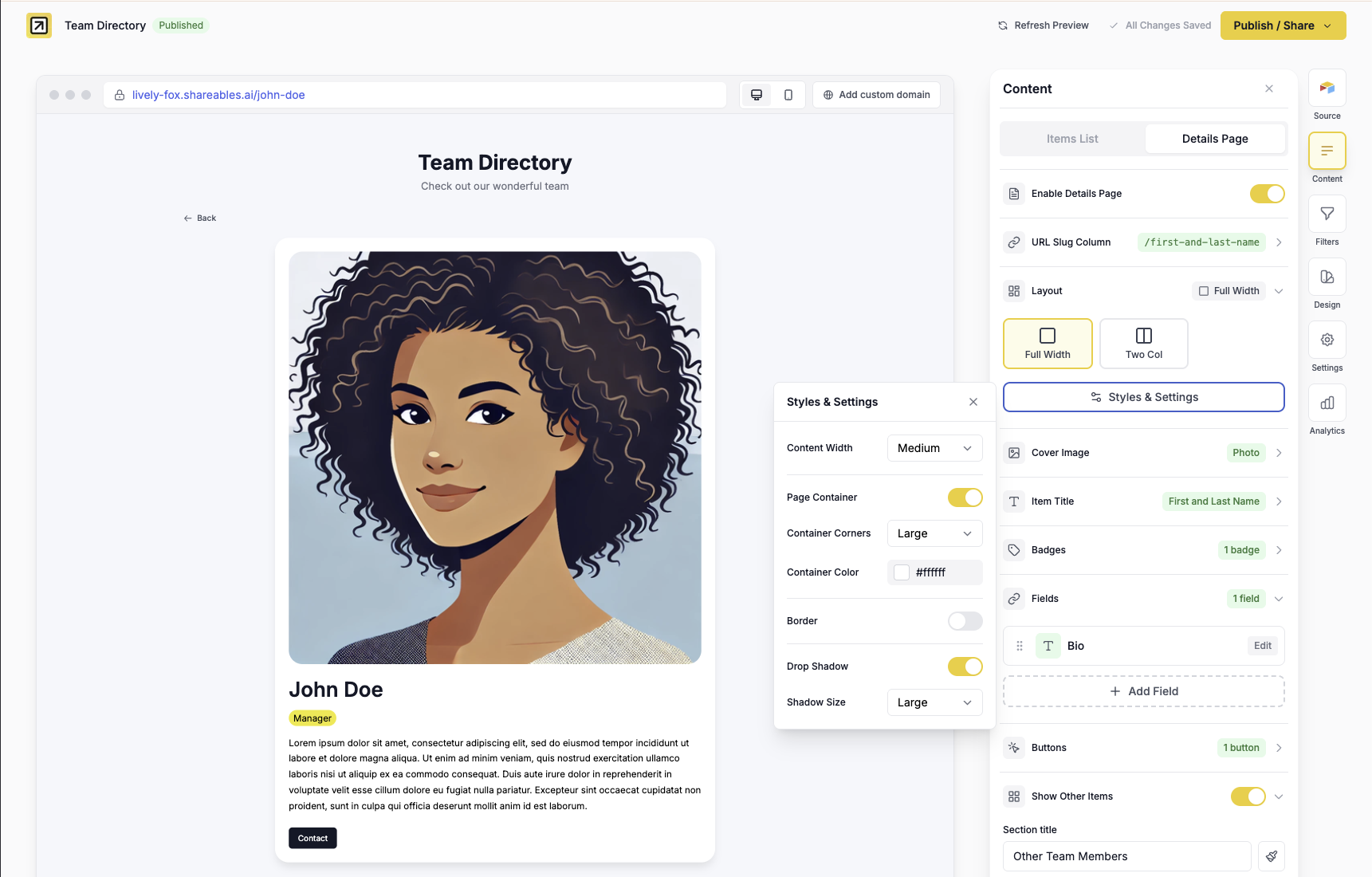 Screenshot 3 of Shareables