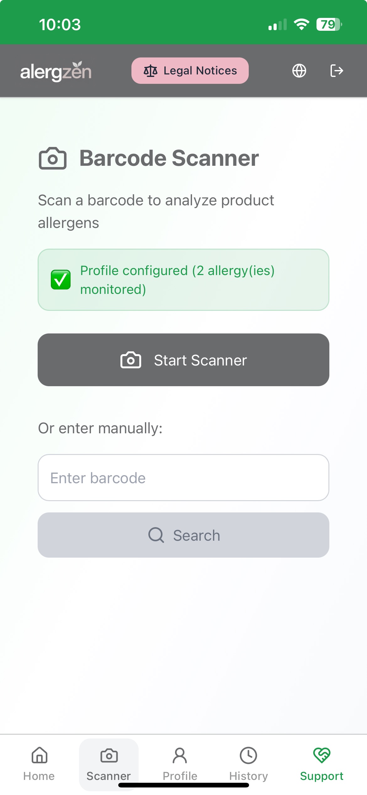 Screenshot 5 of AlergZen - Free Allergen Scanner