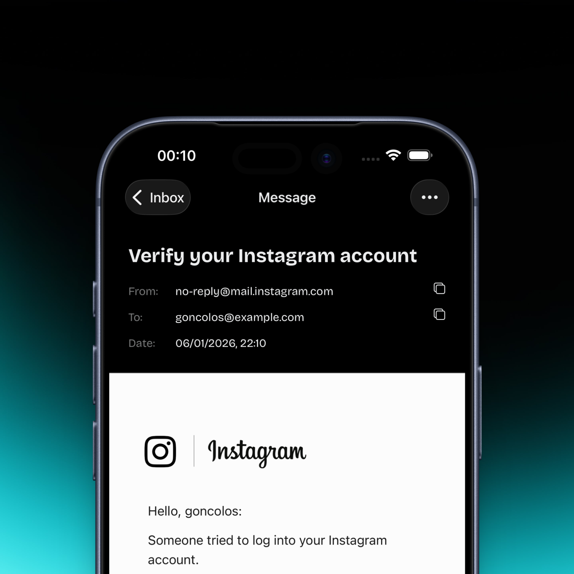 Screenshot 2 of Temp Mail - Instant Disposable Email