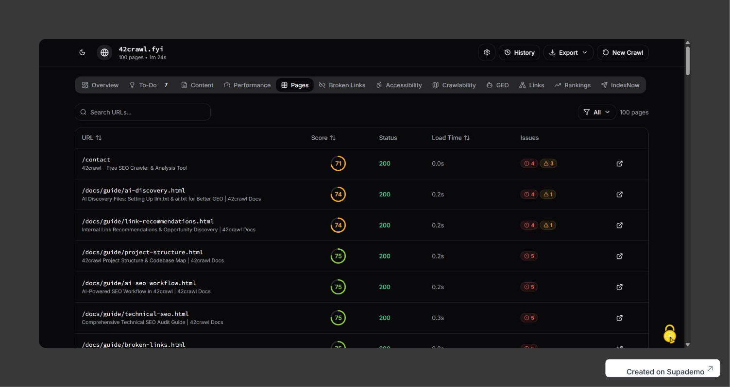 Screenshot 3 of 42crawl