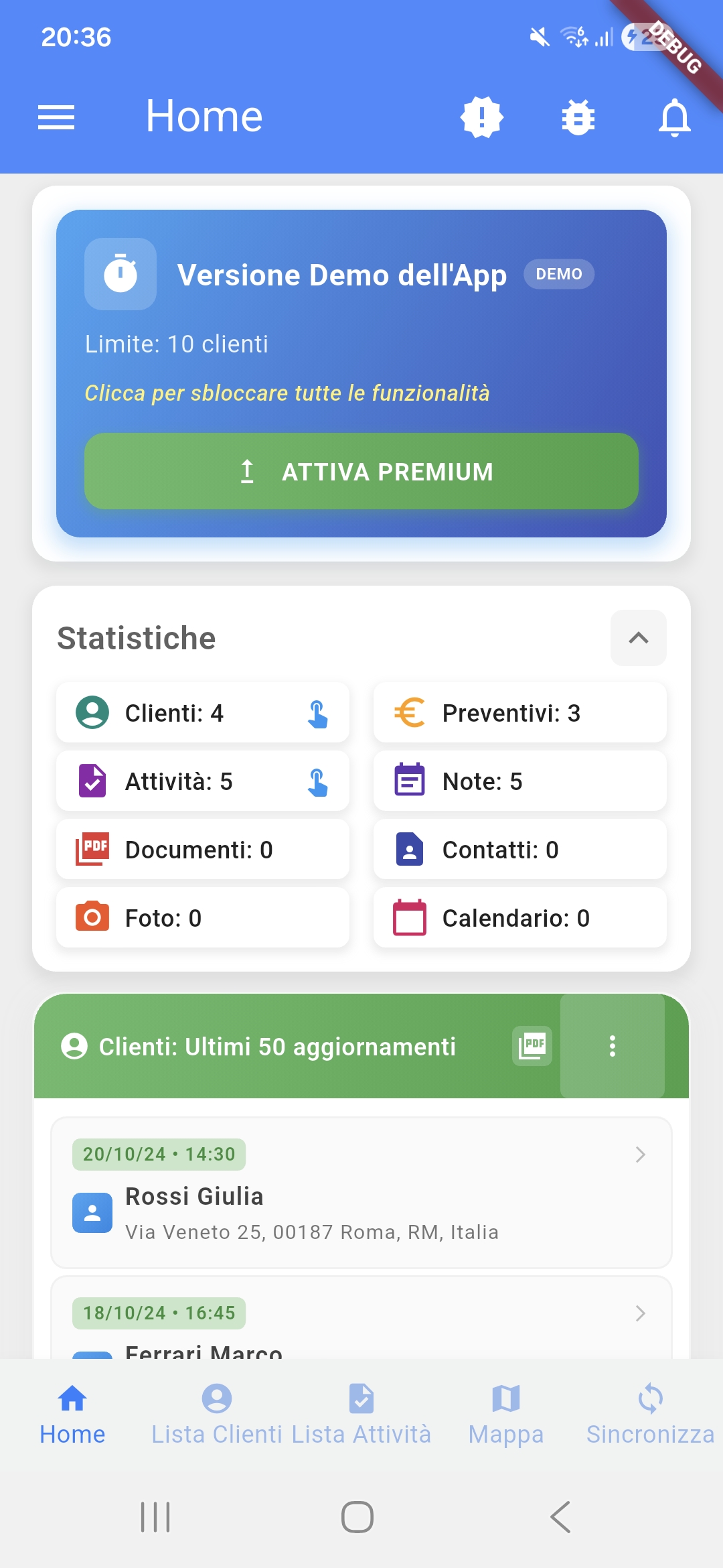 Screenshot 1 of Pocket Cliente & Agenda AI