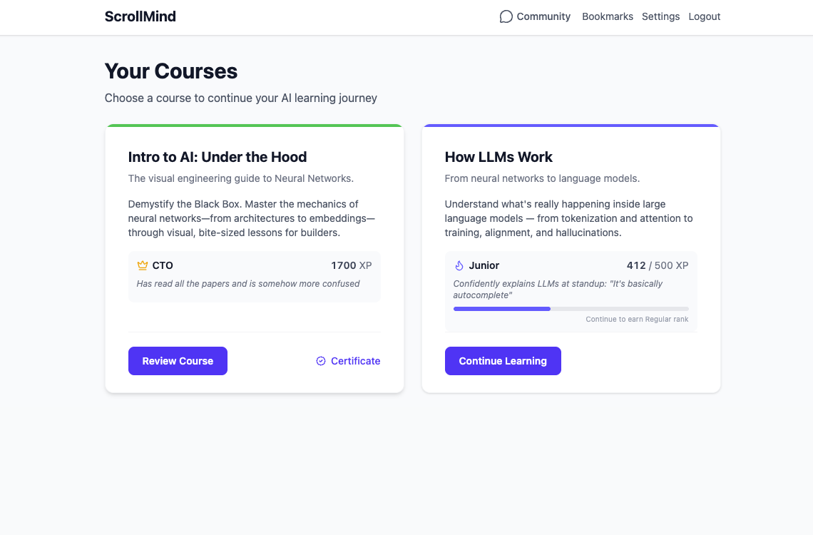 Screenshot 4 of ScrollMind.ai