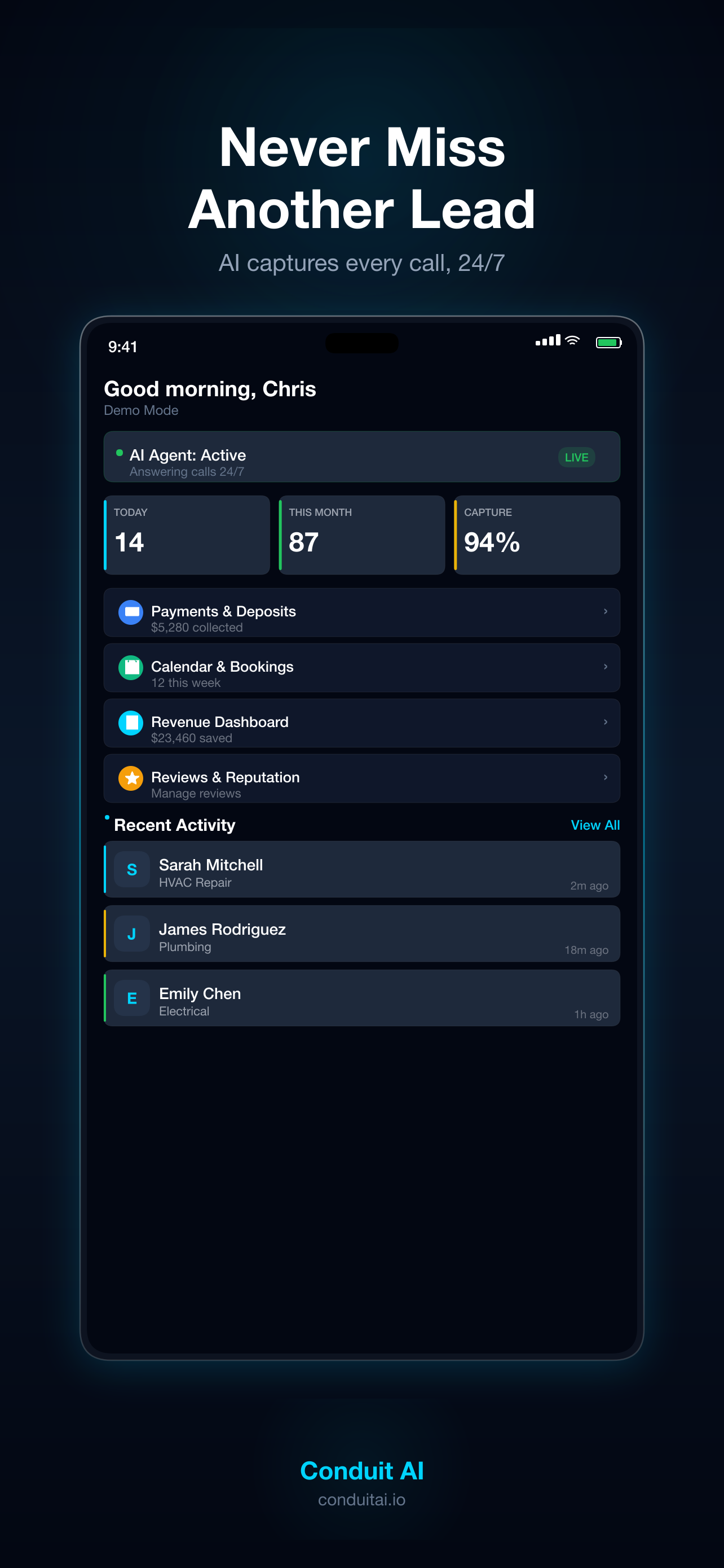 Screenshot 1 of Conduit AI