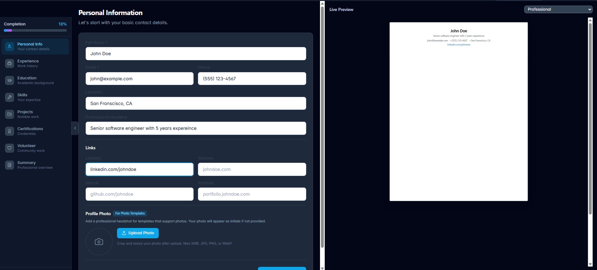 Screenshot 4 of Career Scribe AI