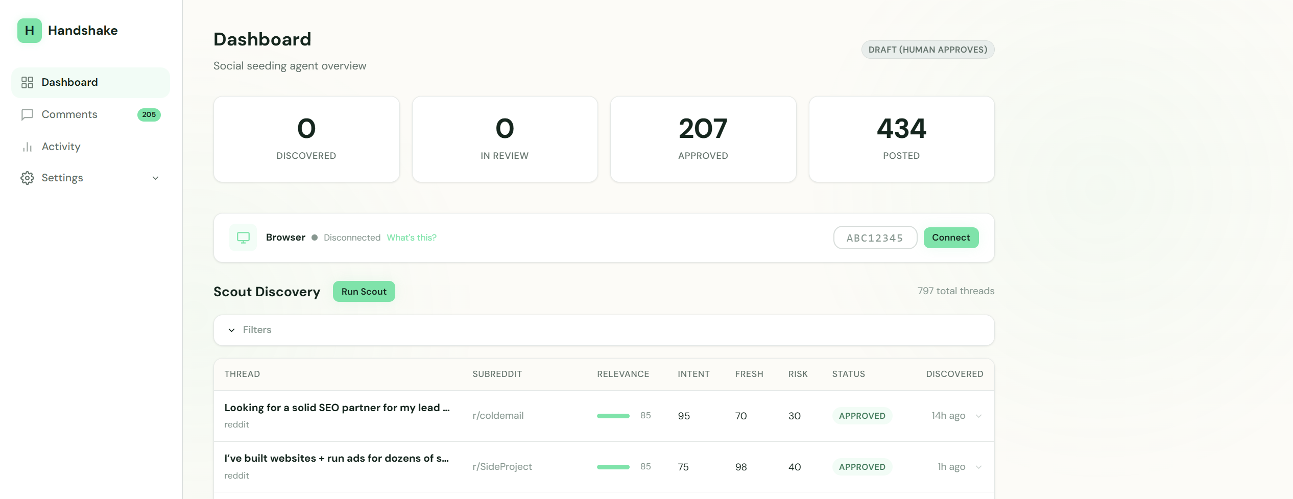 Screenshot 2 of Handshake