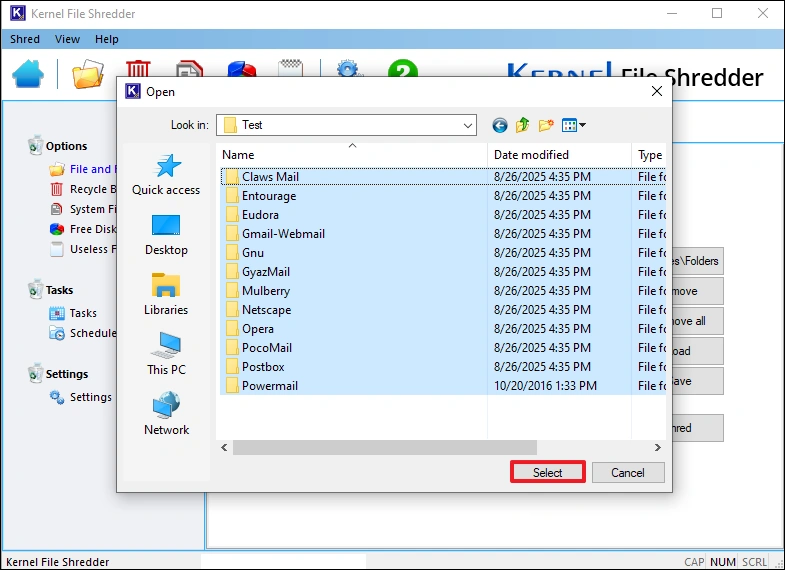 Screenshot 5 of Kernel File Shredder