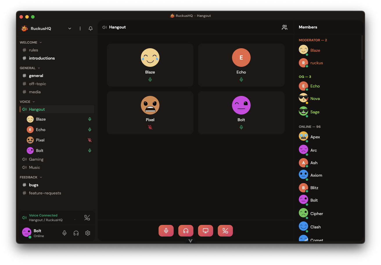 Screenshot 1 of ruckus.sh