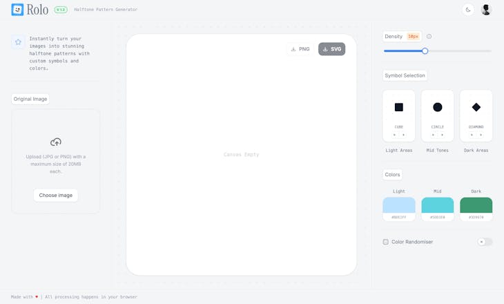 Screenshot 3 of Rolo - Halftone Pattern Generator