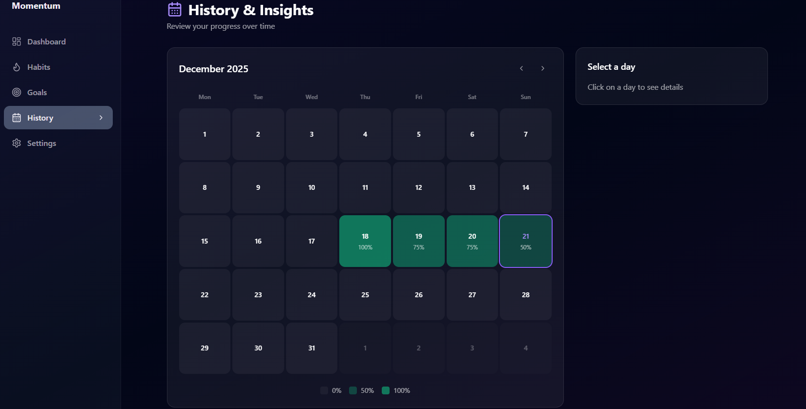 Screenshot 1 of Momentum Builder