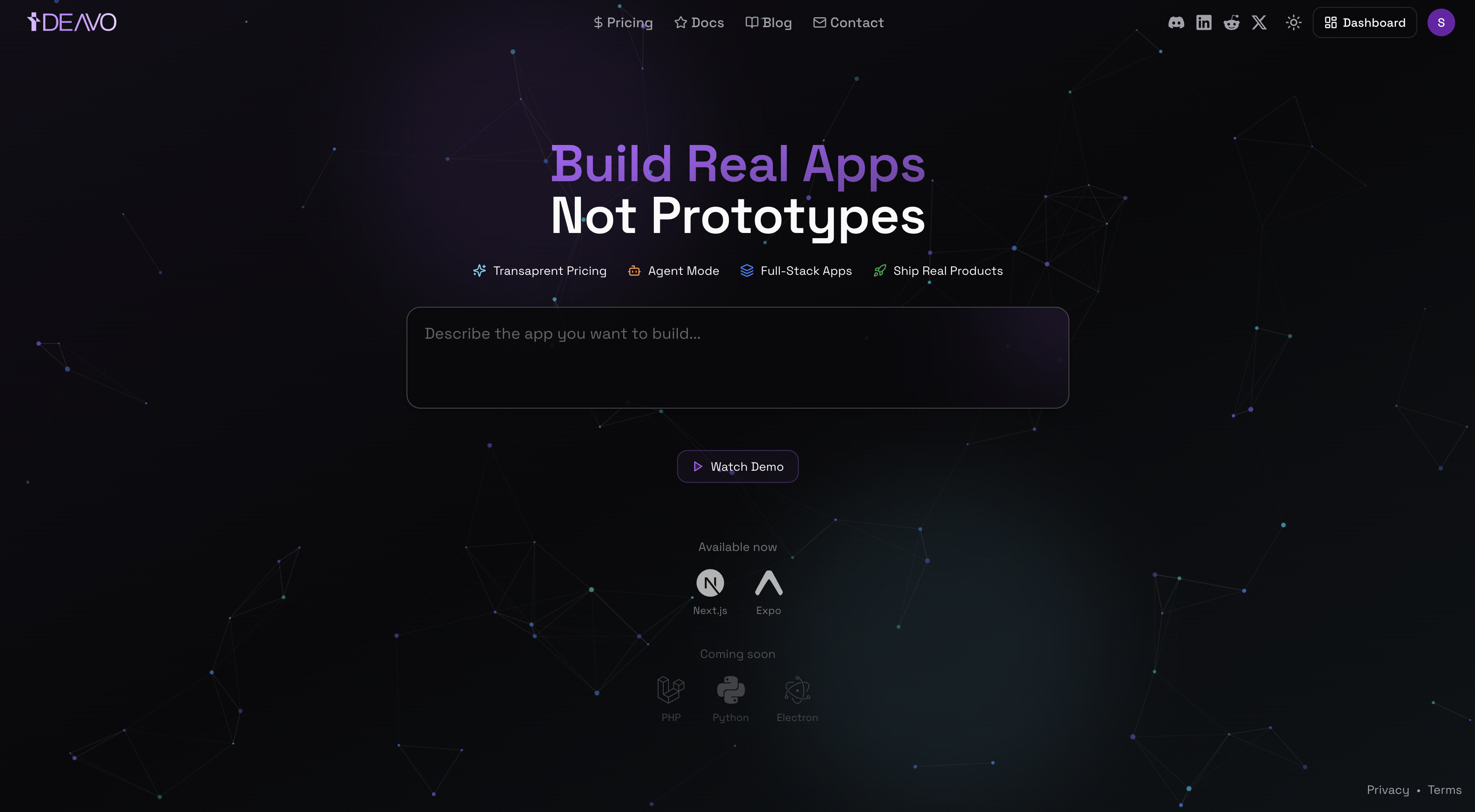 Screenshot 1 of Ideavo AI