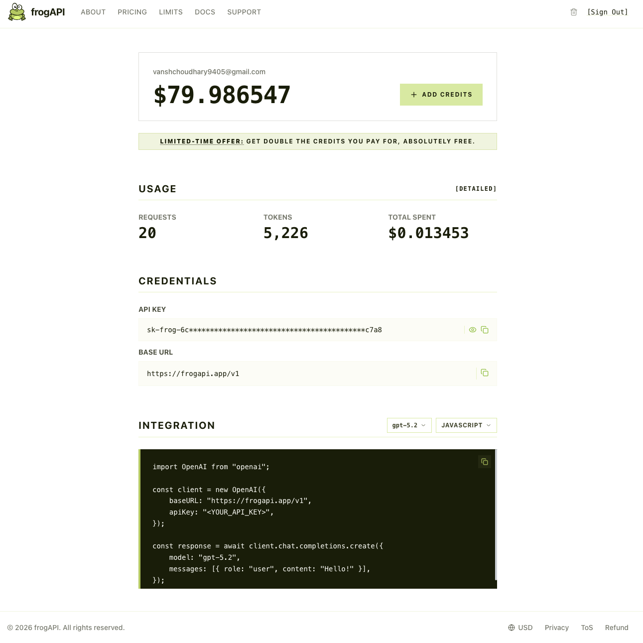 Screenshot 2 of frogAPI