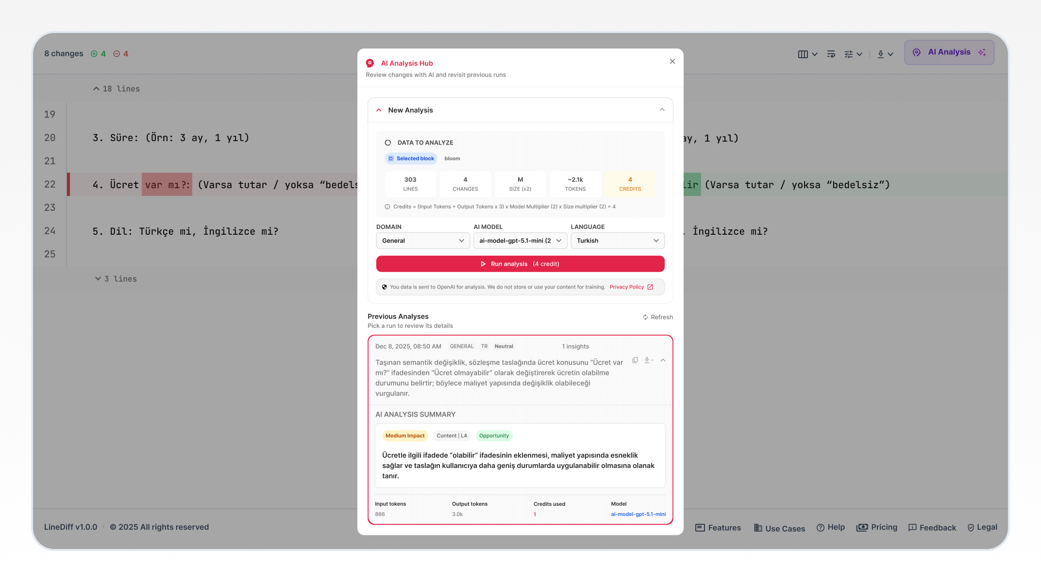 Screenshot 2 of LineDiff