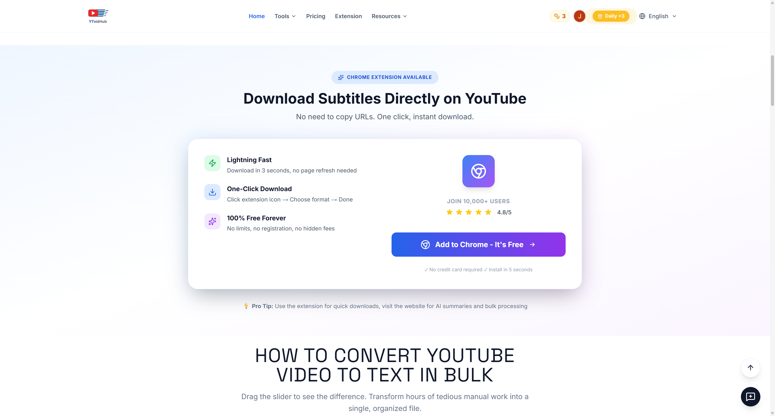 Screenshot 2 of YTVidhub_YouTube Subtitle Downloader