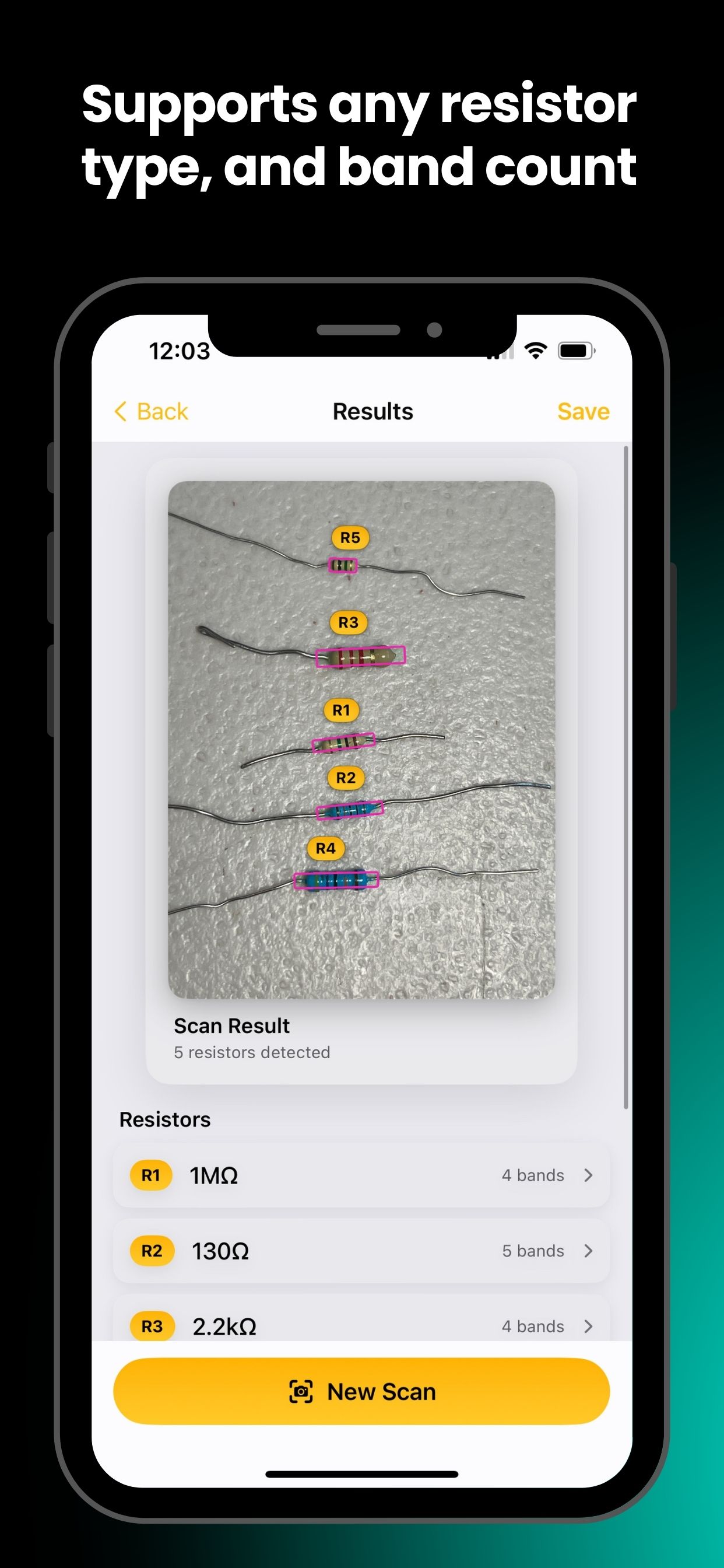 Screenshot 5 of AI Resistor Scanner