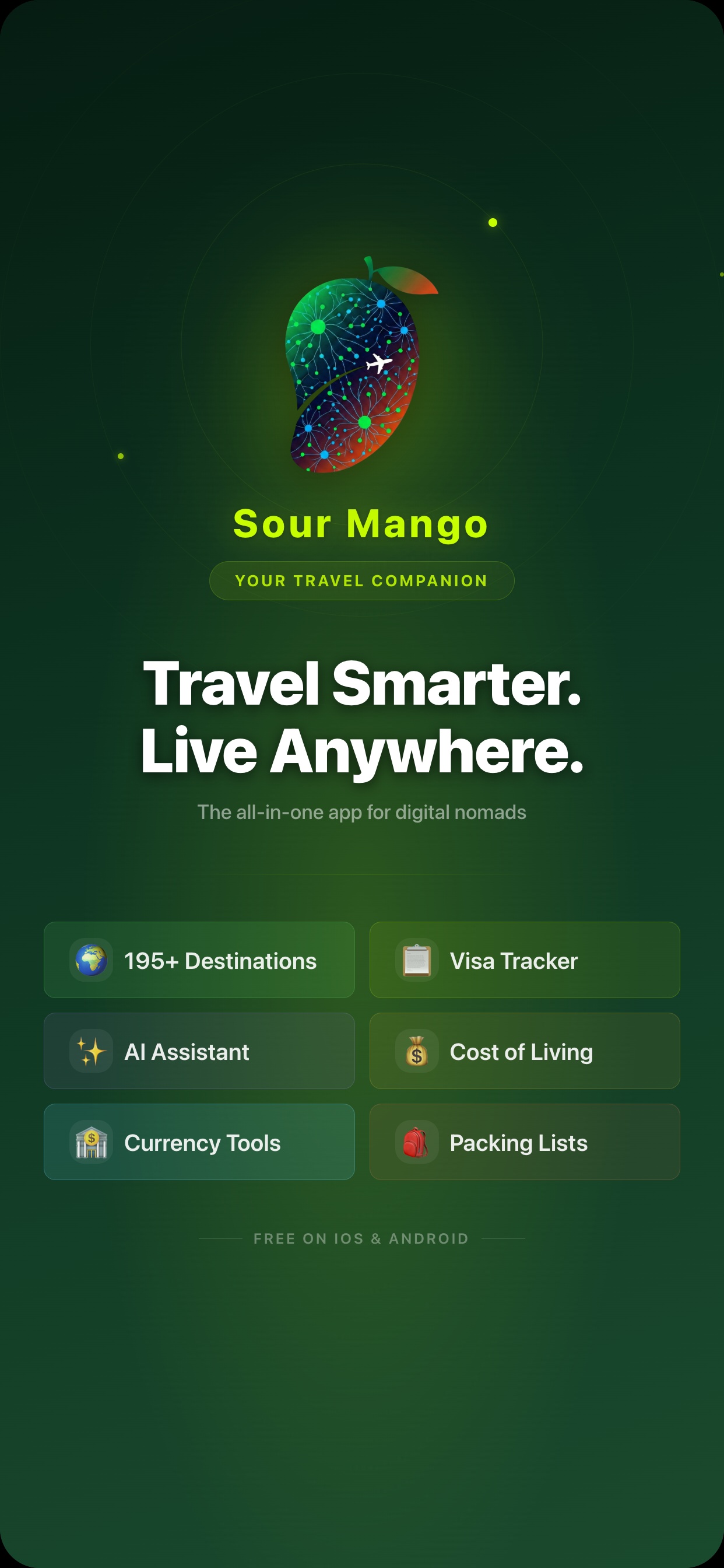 Screenshot 1 of Sour Mango: AI Travel Companion