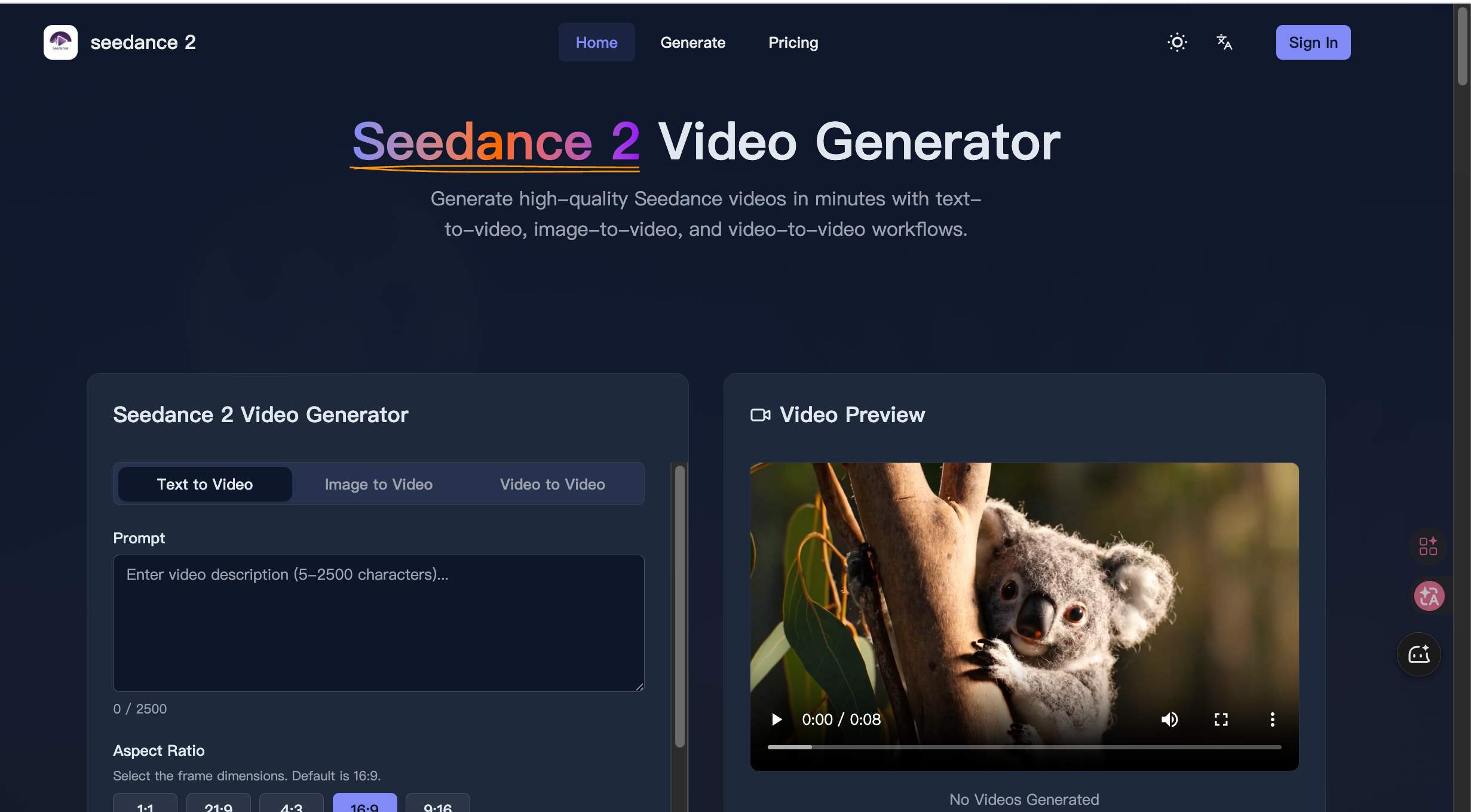 Screenshot 2 of Seedance 2
