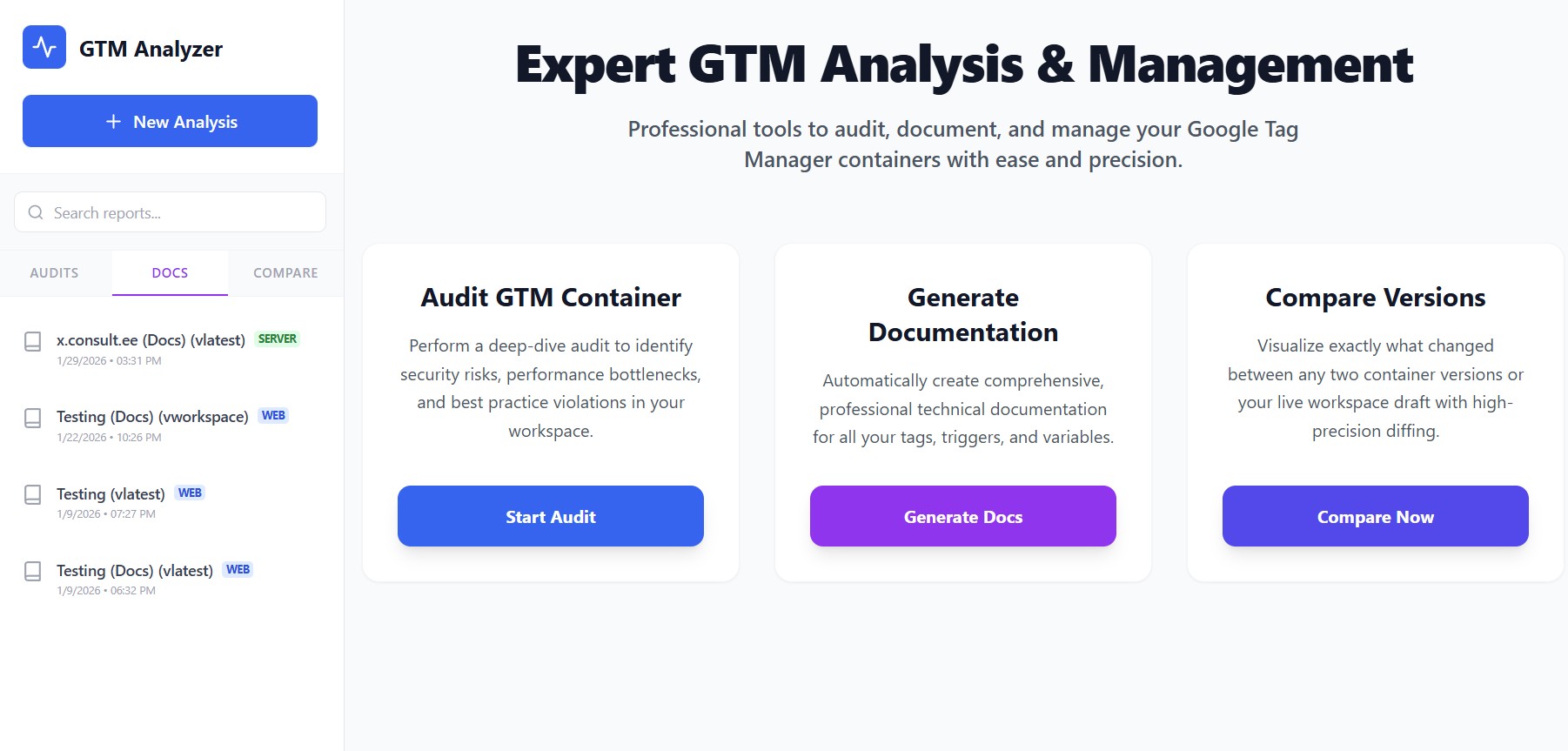 Screenshot 2 of GTM Analyzer