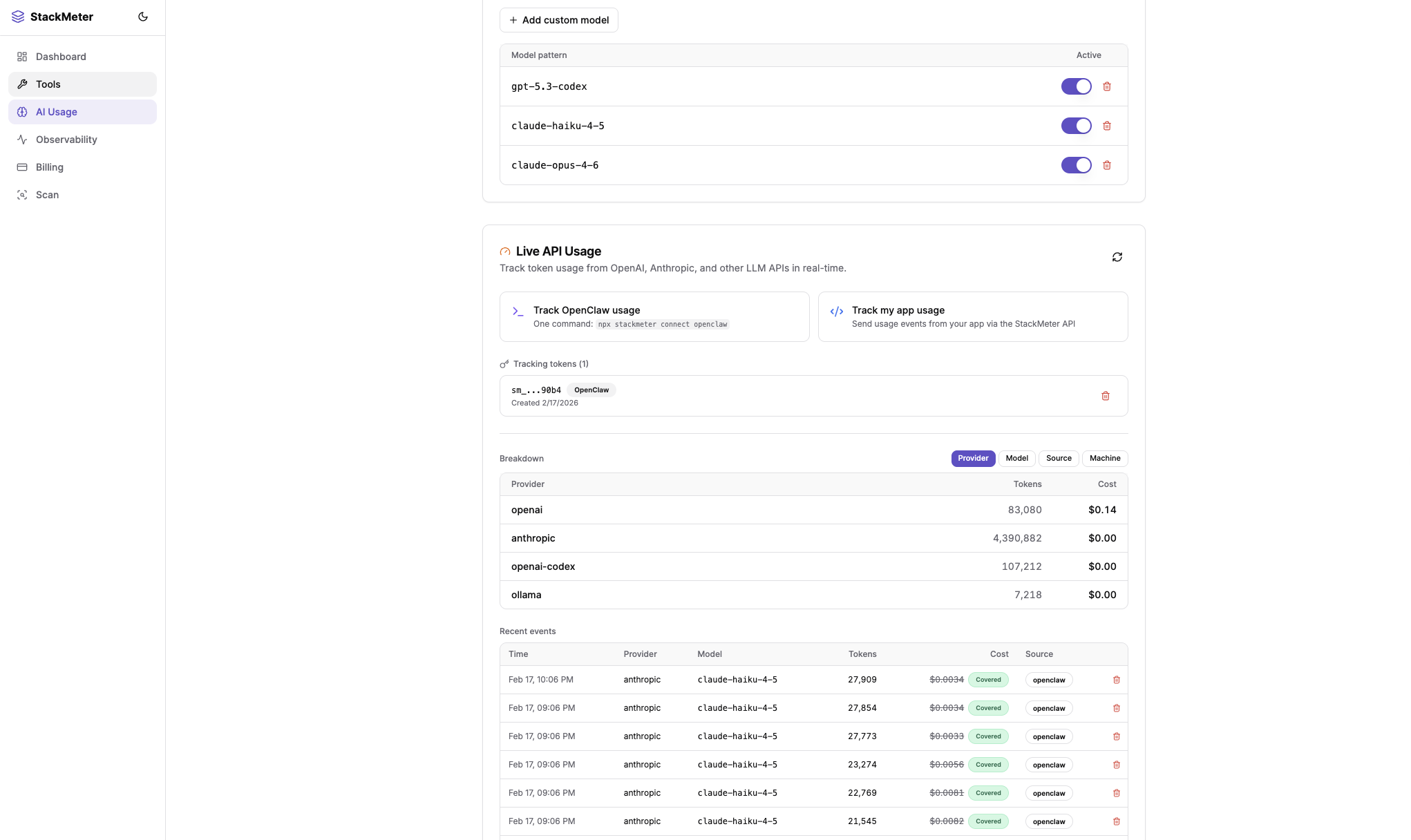Screenshot 2 of StackMeter