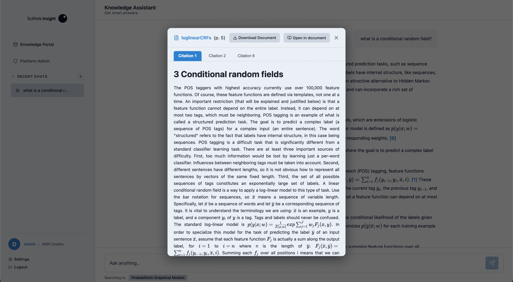 Screenshot 2 of SciFork Insight