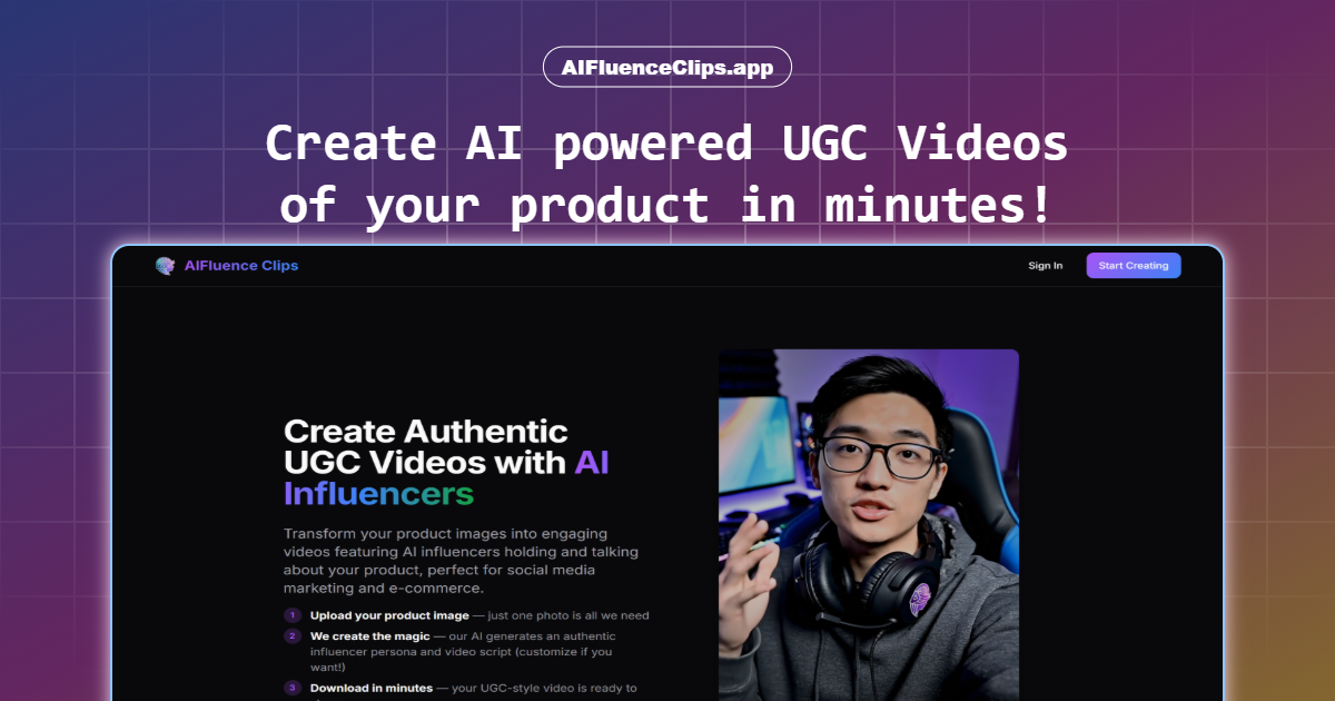 AIFluence Clips logo