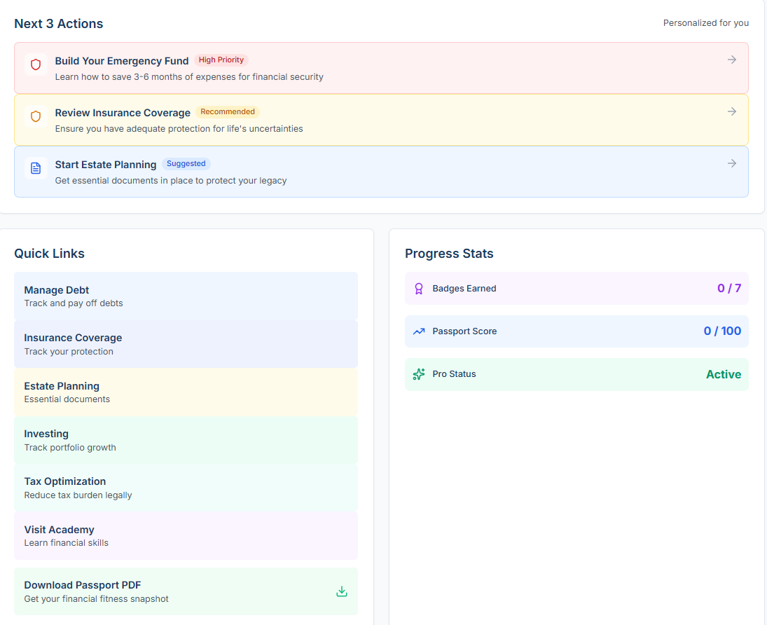 Screenshot 3 of Financial Fitness Passport