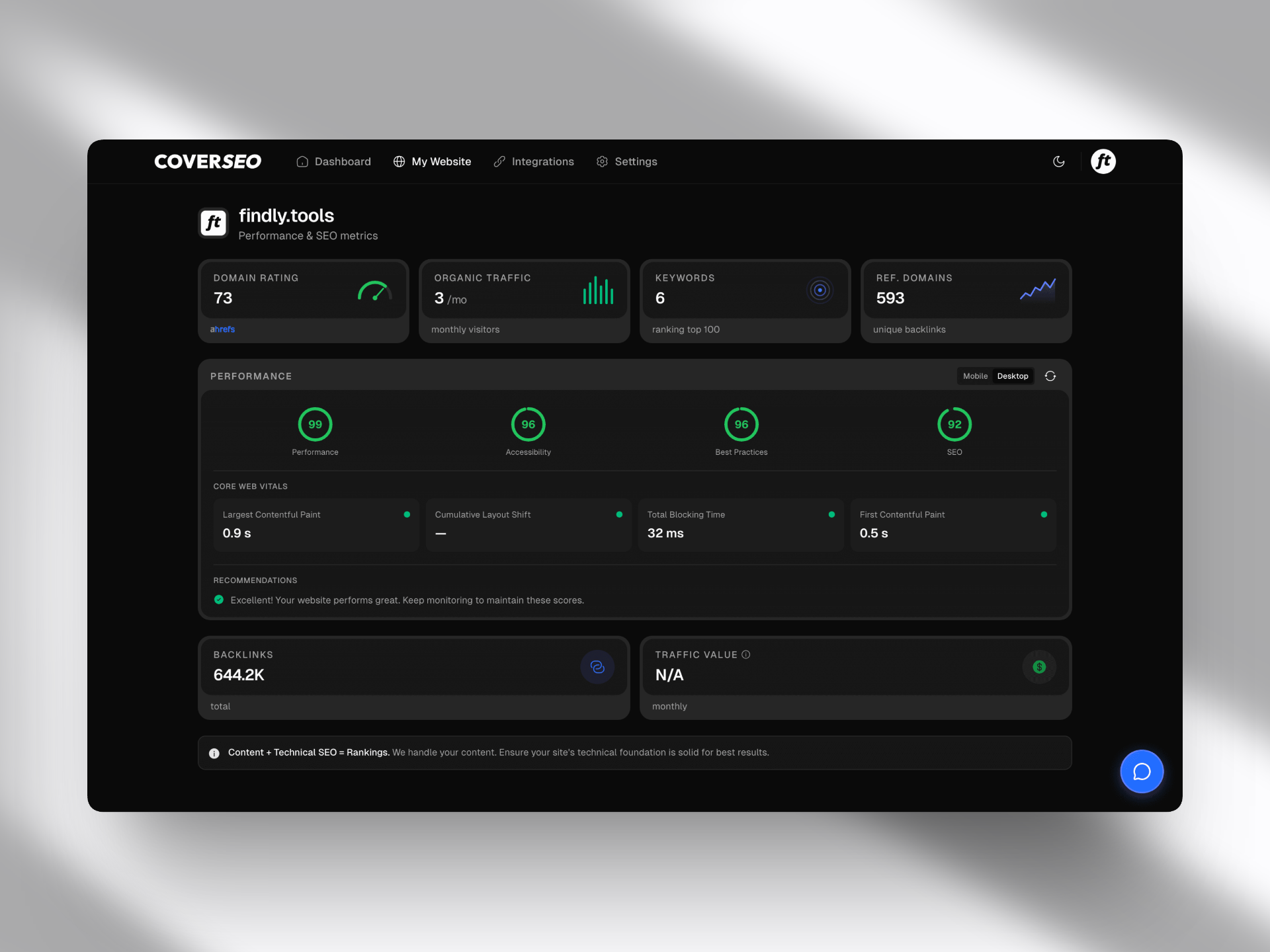 Screenshot 3 of CoverSEO 