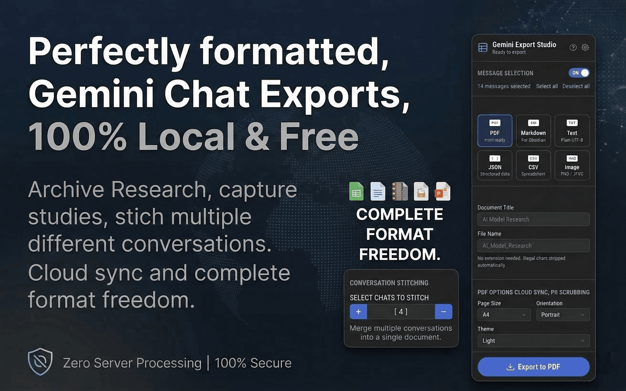 Screenshot 3 of Gemini Export Studio