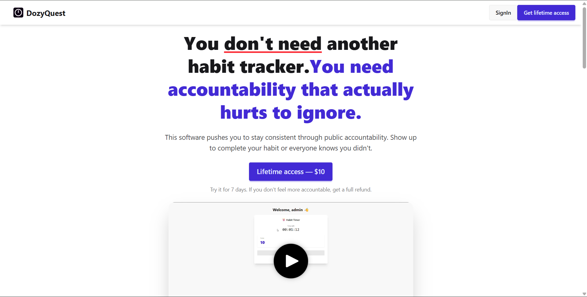 Screenshot 1 of DozyQuest