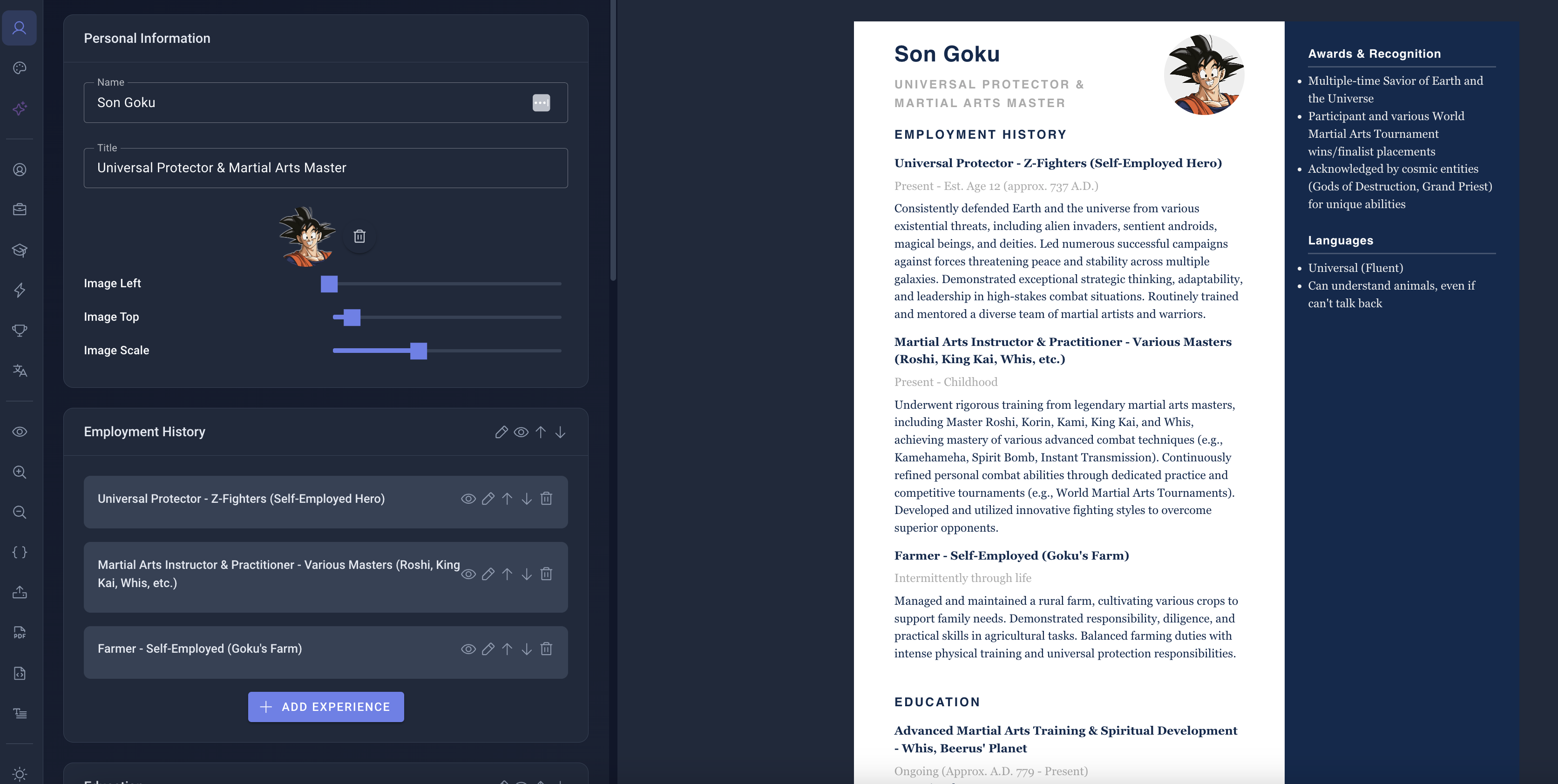Screenshot 3 of Resume Builder
