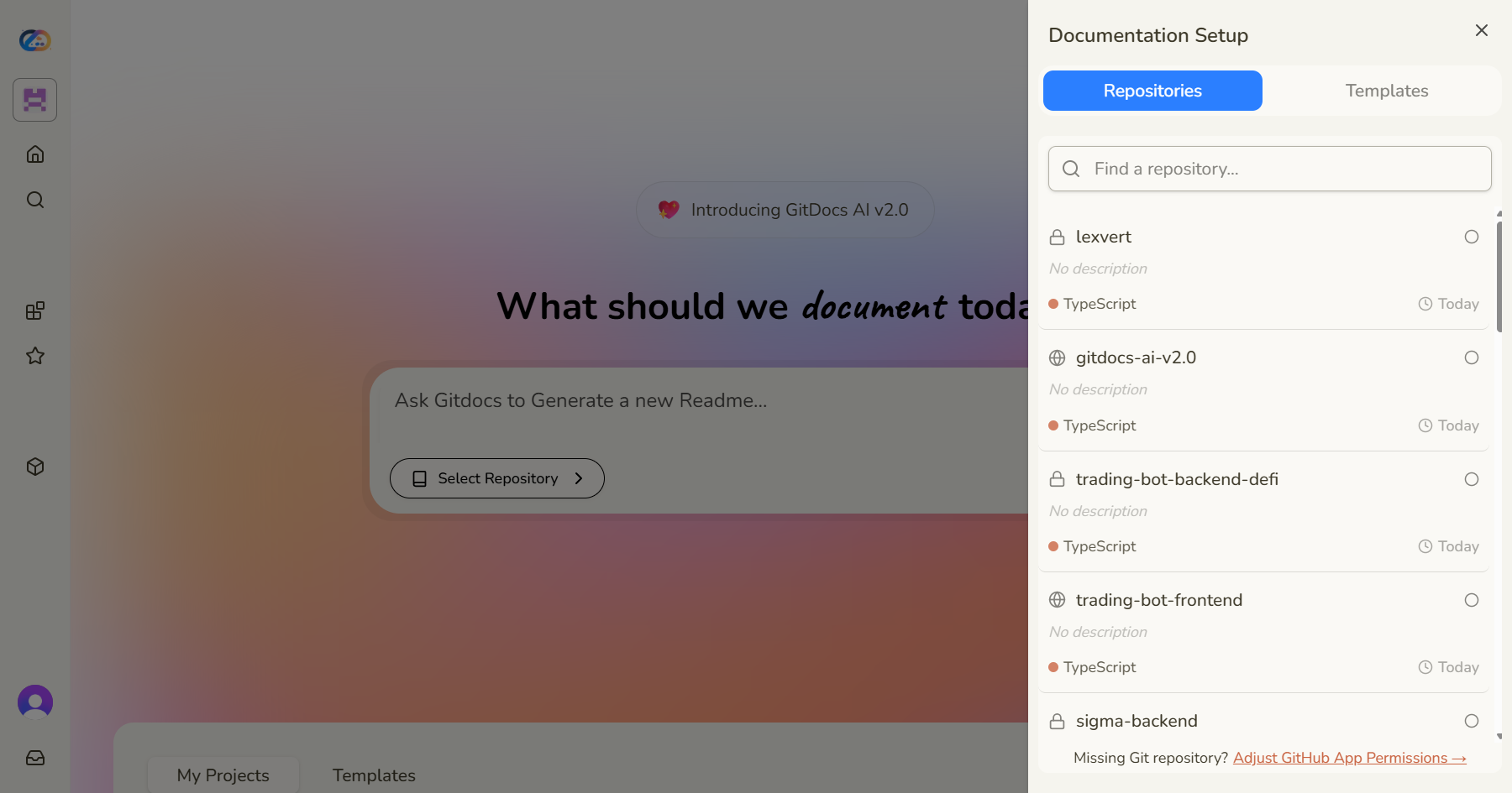 Screenshot 3 of Gitdocs AI