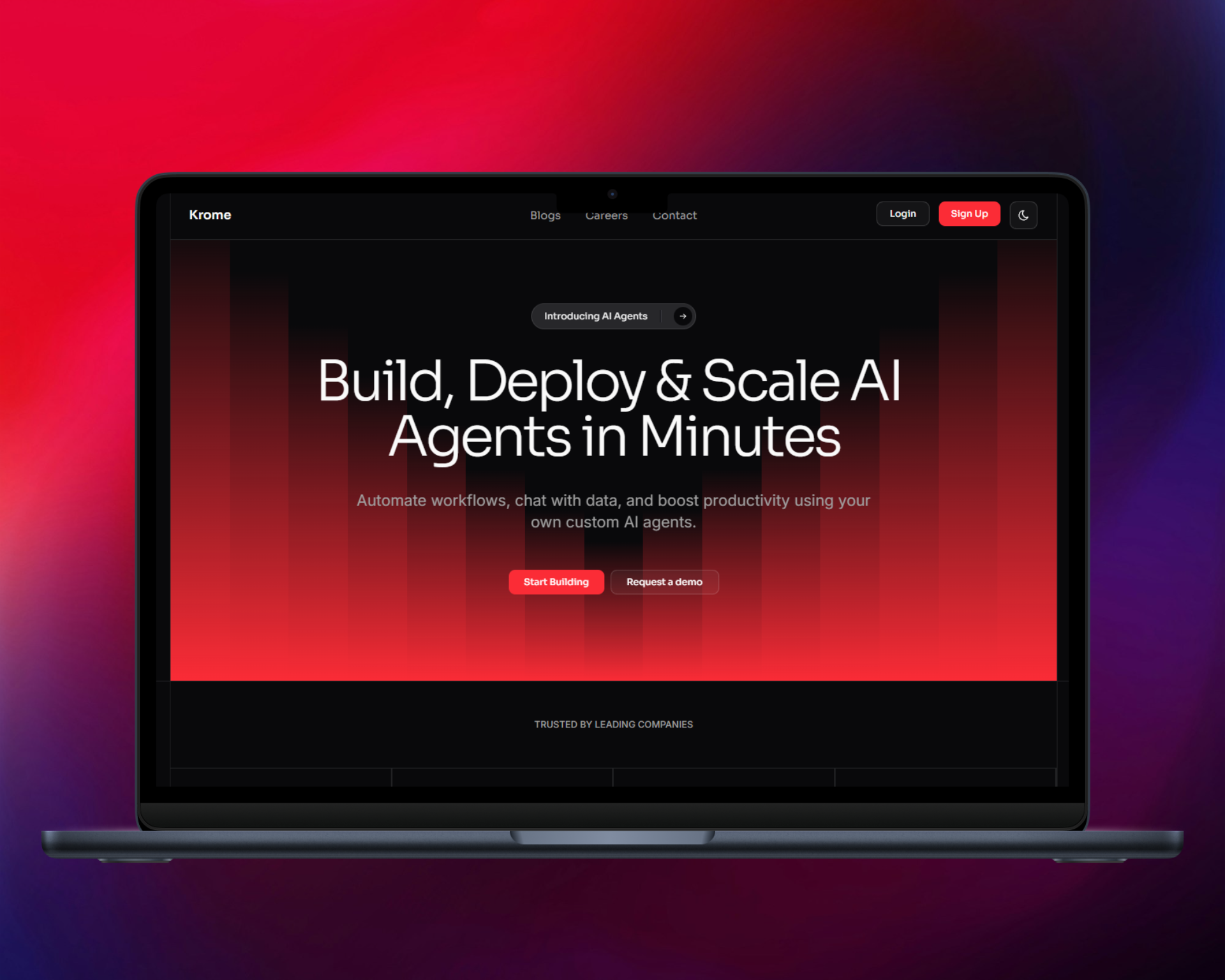 Screenshot 1 of Krome AI Agent