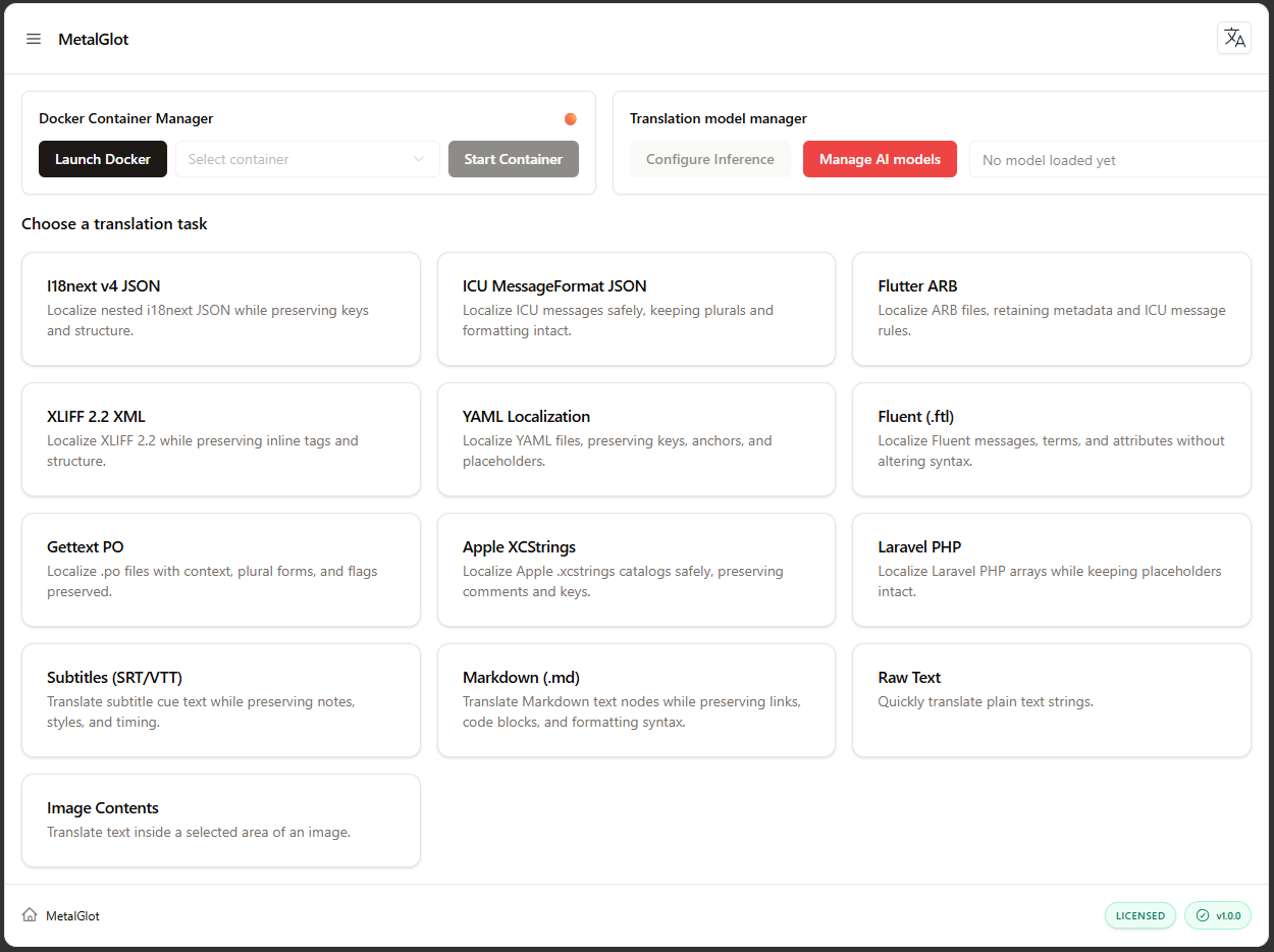 Screenshot 1 of MetalGlot