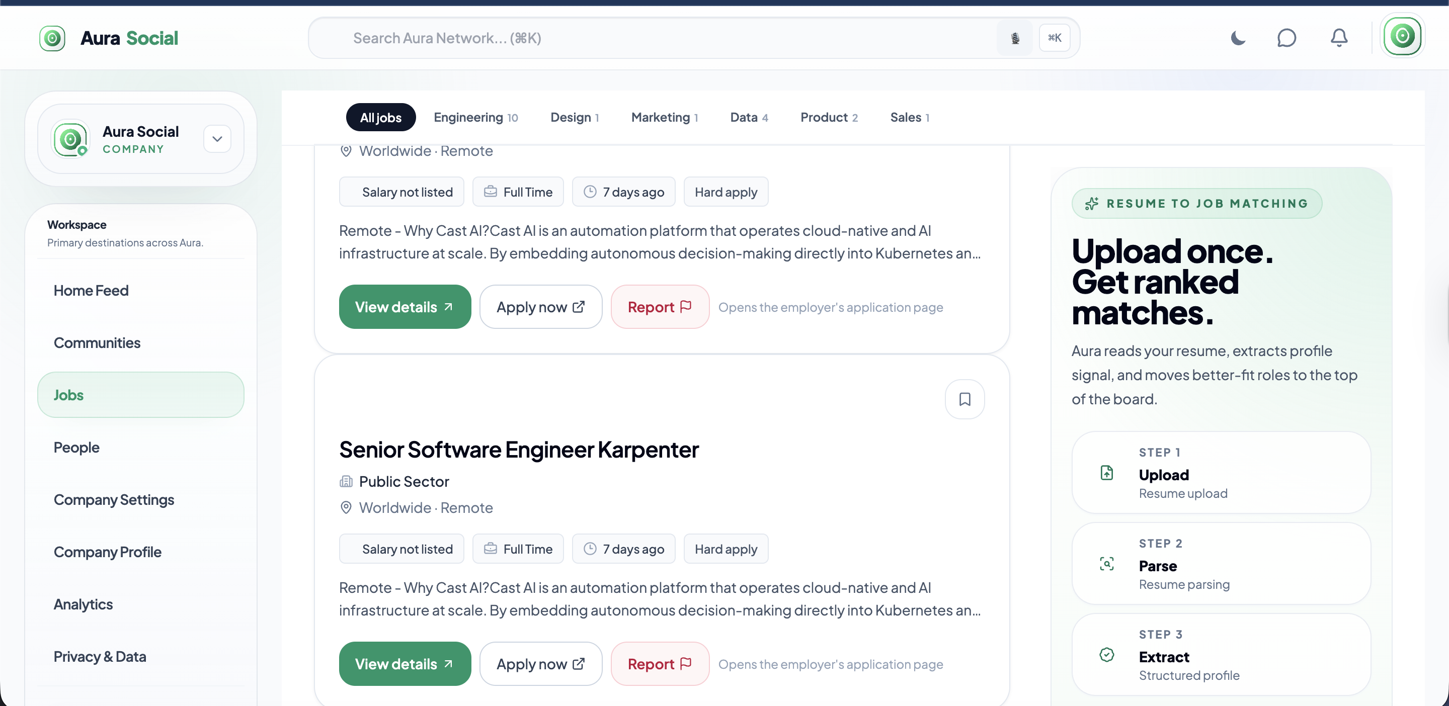 Screenshot 2 of Aura Social