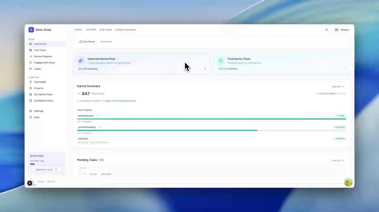Screenshot 3 of SnooGrow