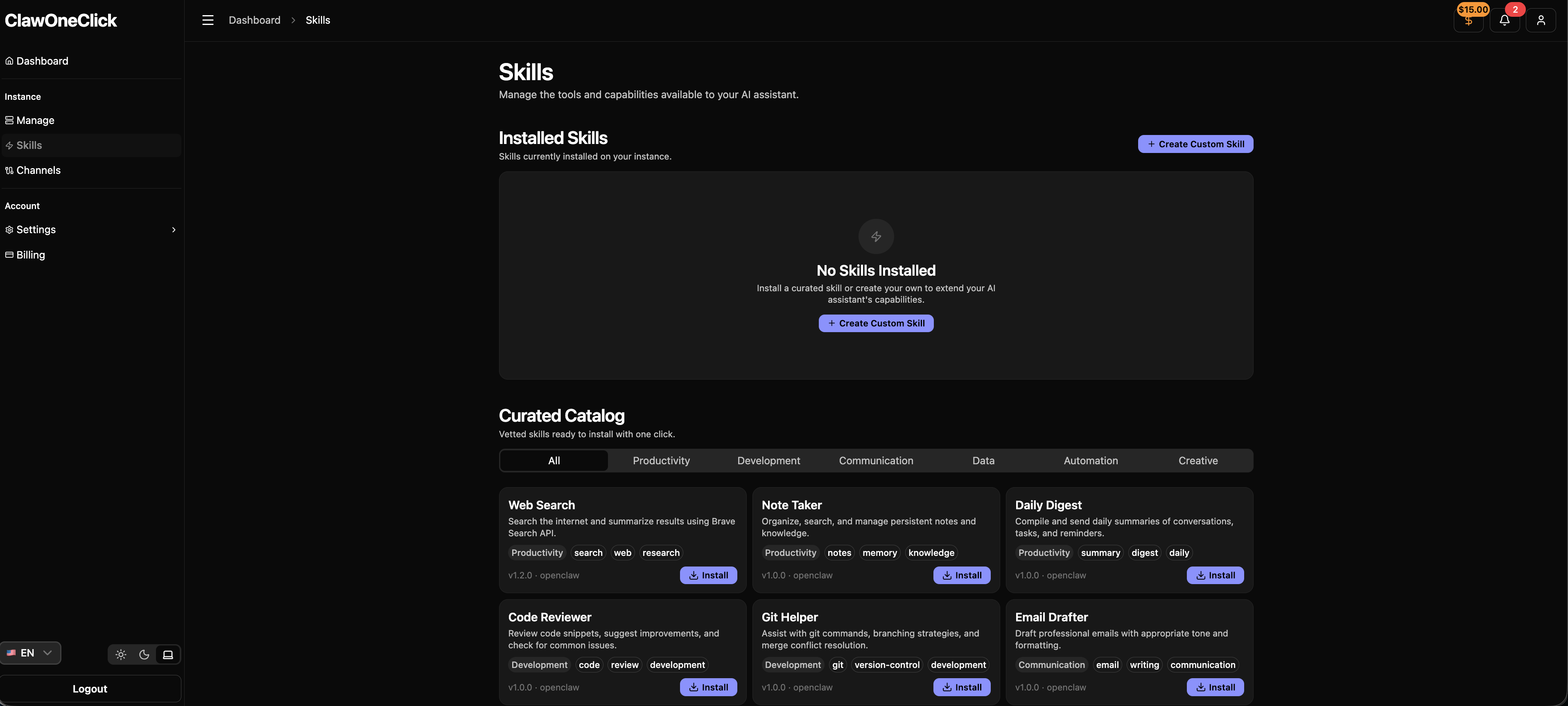 Screenshot 5 of ClawOneClick